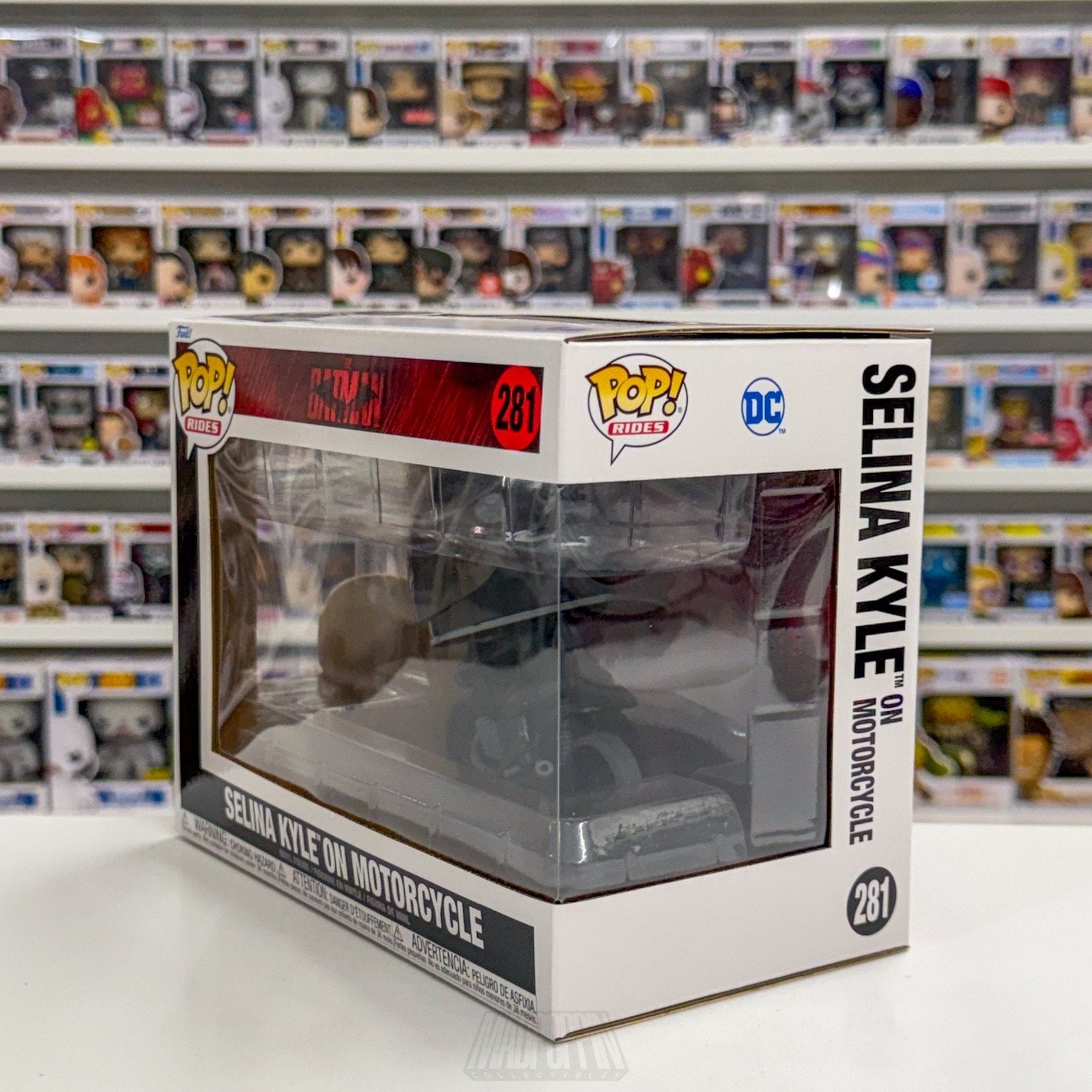 Funko Pop Rides DC Movie Batman Selina Kyle On Motorcycle 281 Catwoman Figure