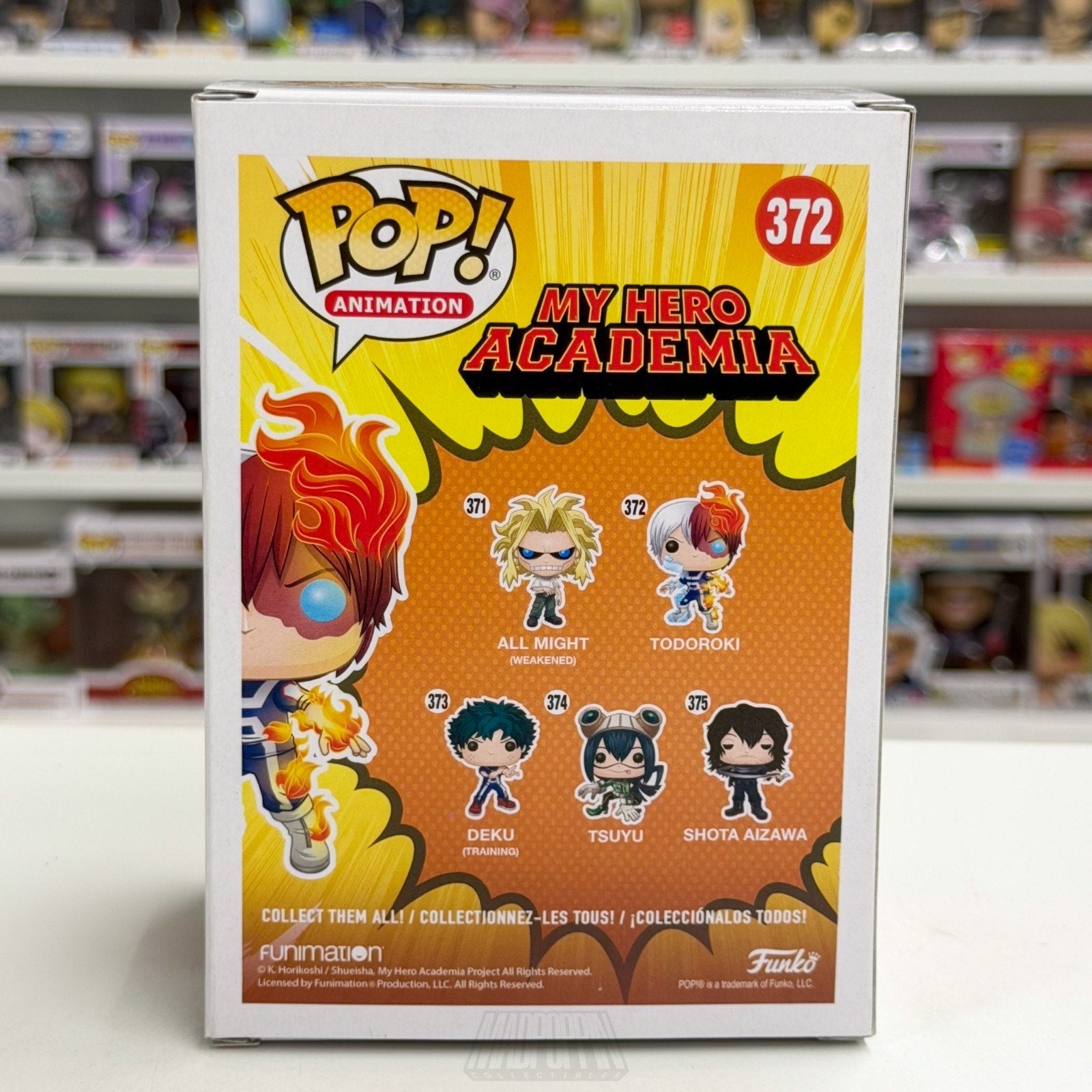 Funko Pop Anime My Hero Academia Todoroki Glow 372 Japan Manga Toy Vinyl Figure