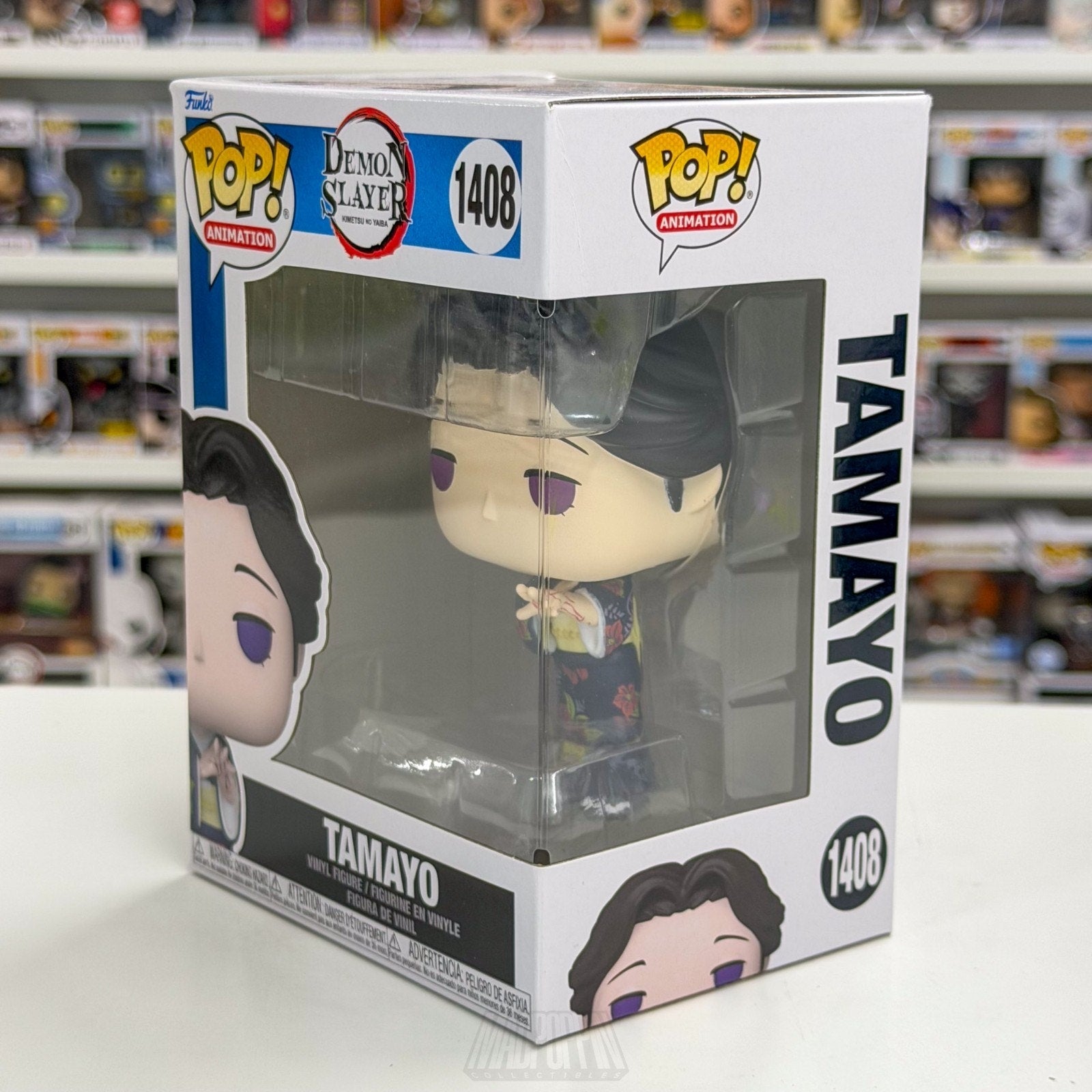 Funko Pop Anime Demon Slayer Tamayo 1408 Japanese Manga Dark Fantasy Toy Figure