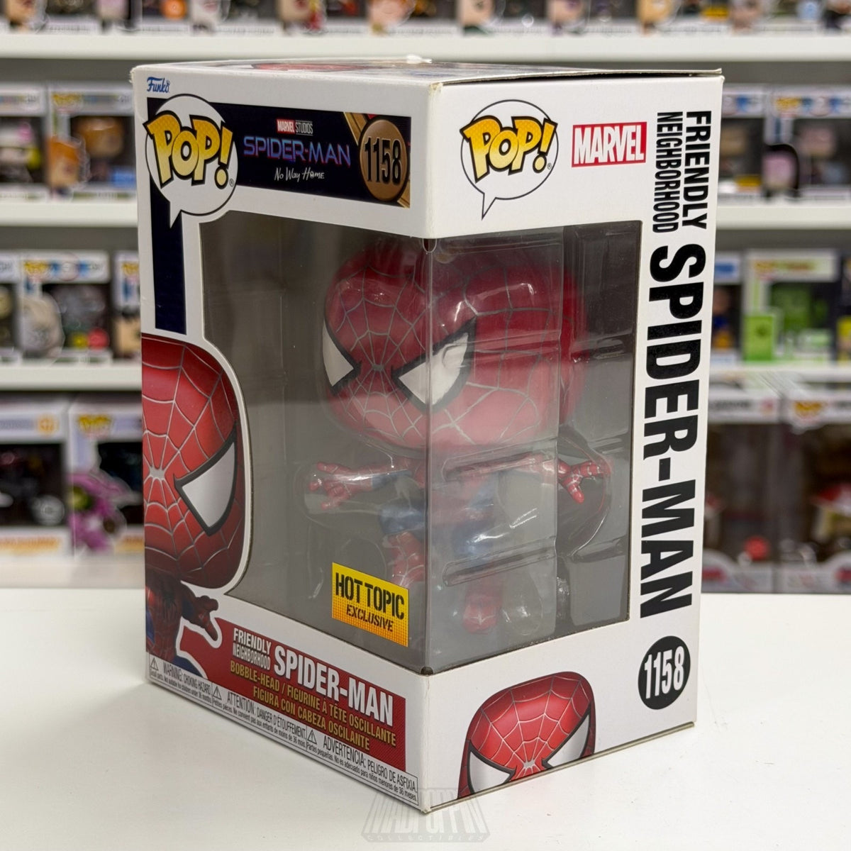 Funko Pop Marvel No Way Home Friendly Neighborhood Spider-Man Hot Topic 1158 Toy