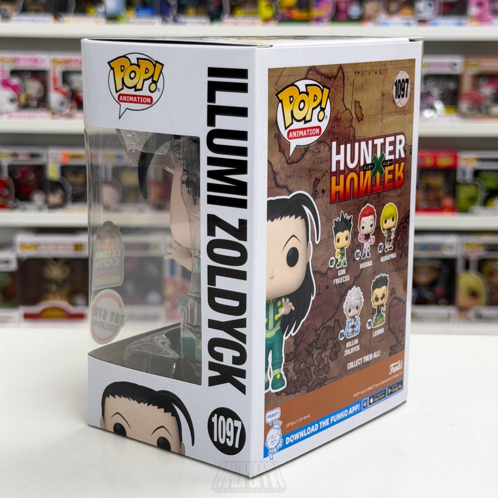 Funko Pop Anime Hunter x Hunter Illumi Zoldyck Toy Stop LACC 1097 Vinyl Figure
