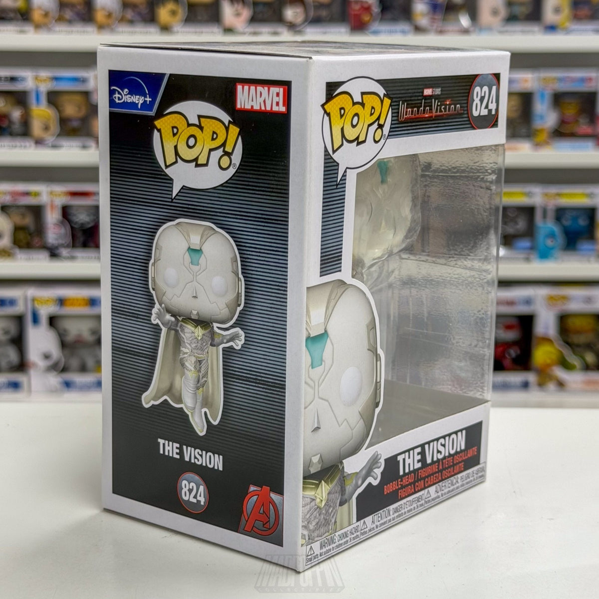 Funko Pop Marvel Wandavision The Vision White 824 Synthezoid Toy Vinyl Figure