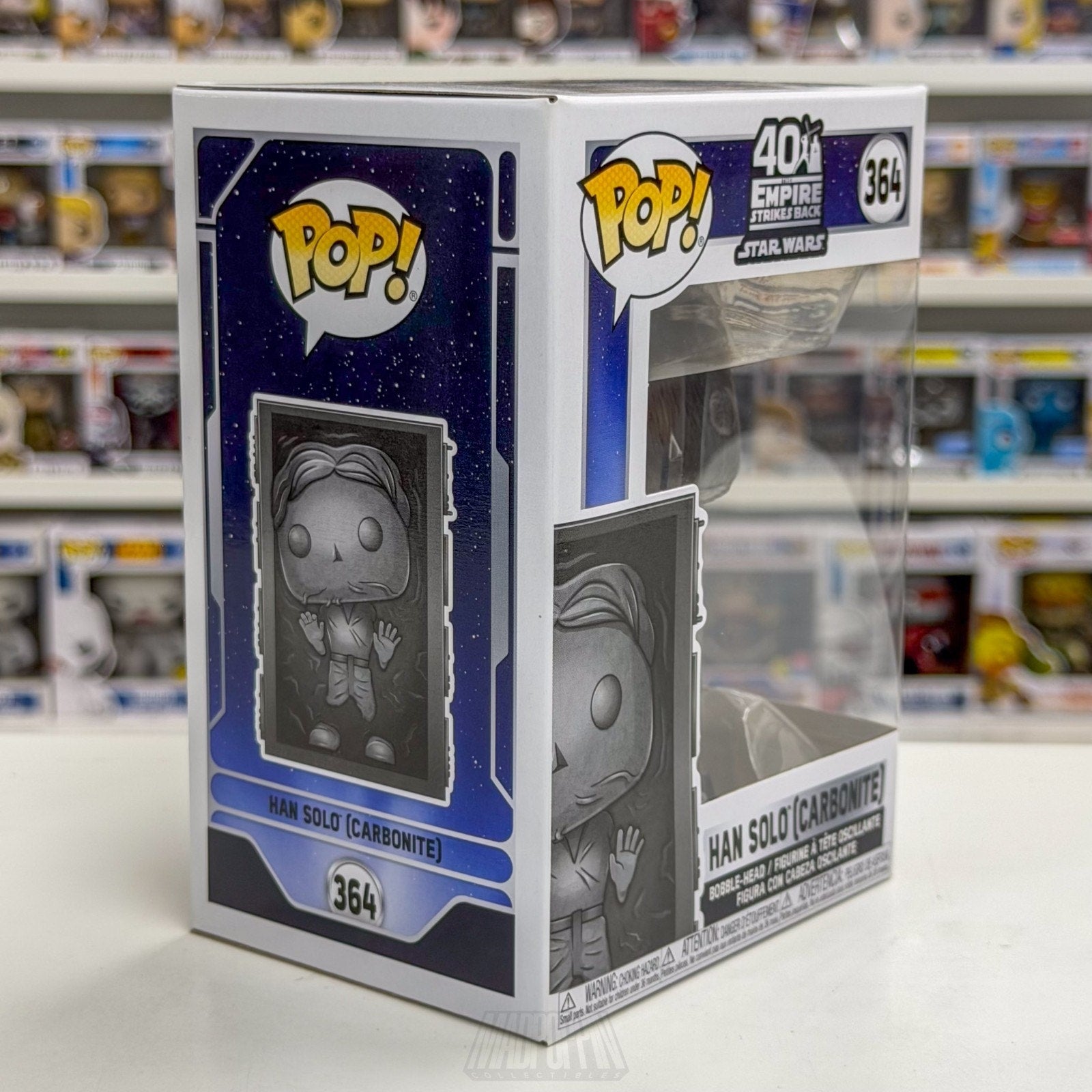 Funko Pop Star Wars Empire Strikes Back Han Solo Carbonite 364 Toy Vinyl Figure