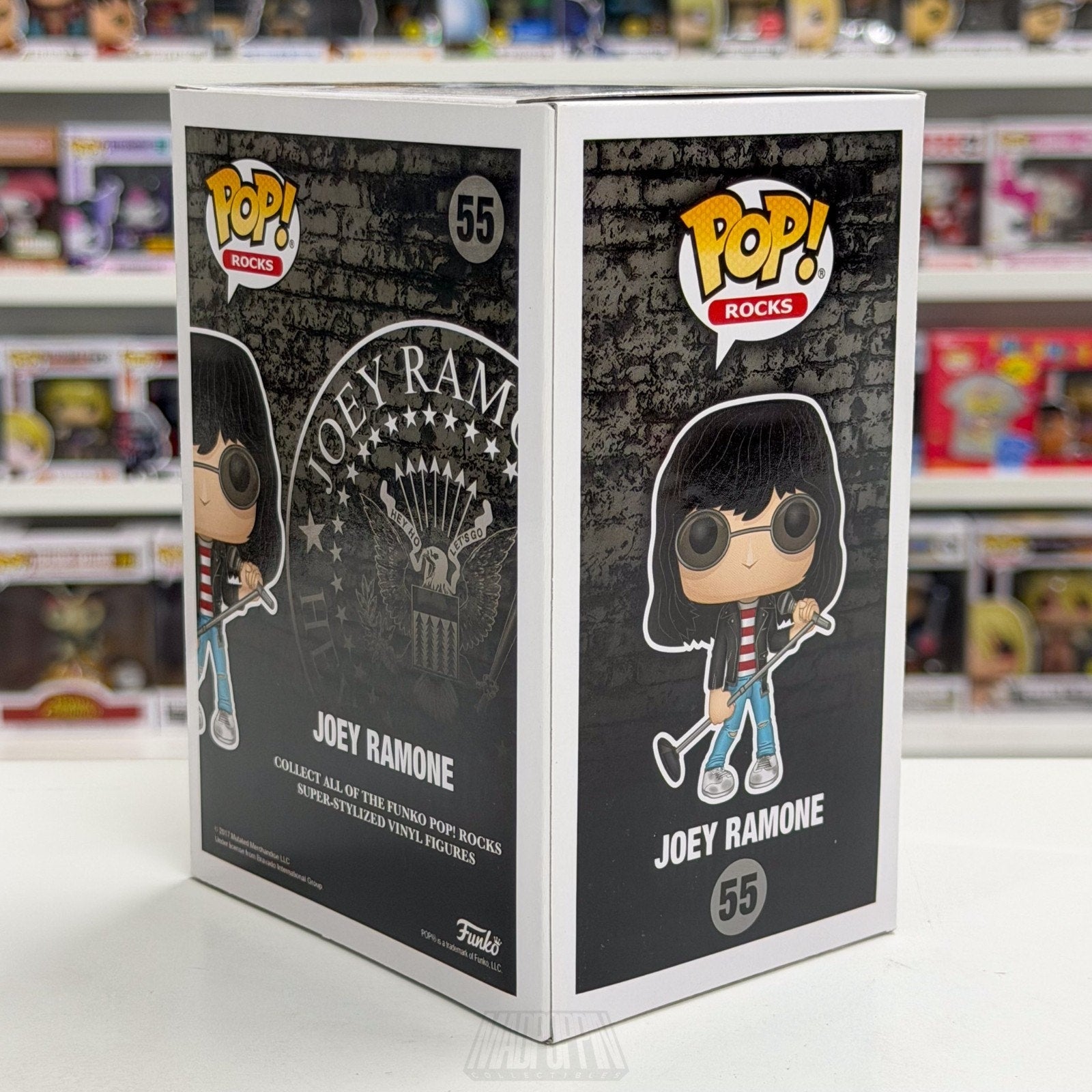 Funko Pop Rocks Joey Ramone Hey Ho Lets Go 55 Punk Music Singer Toy Vinyl Figure