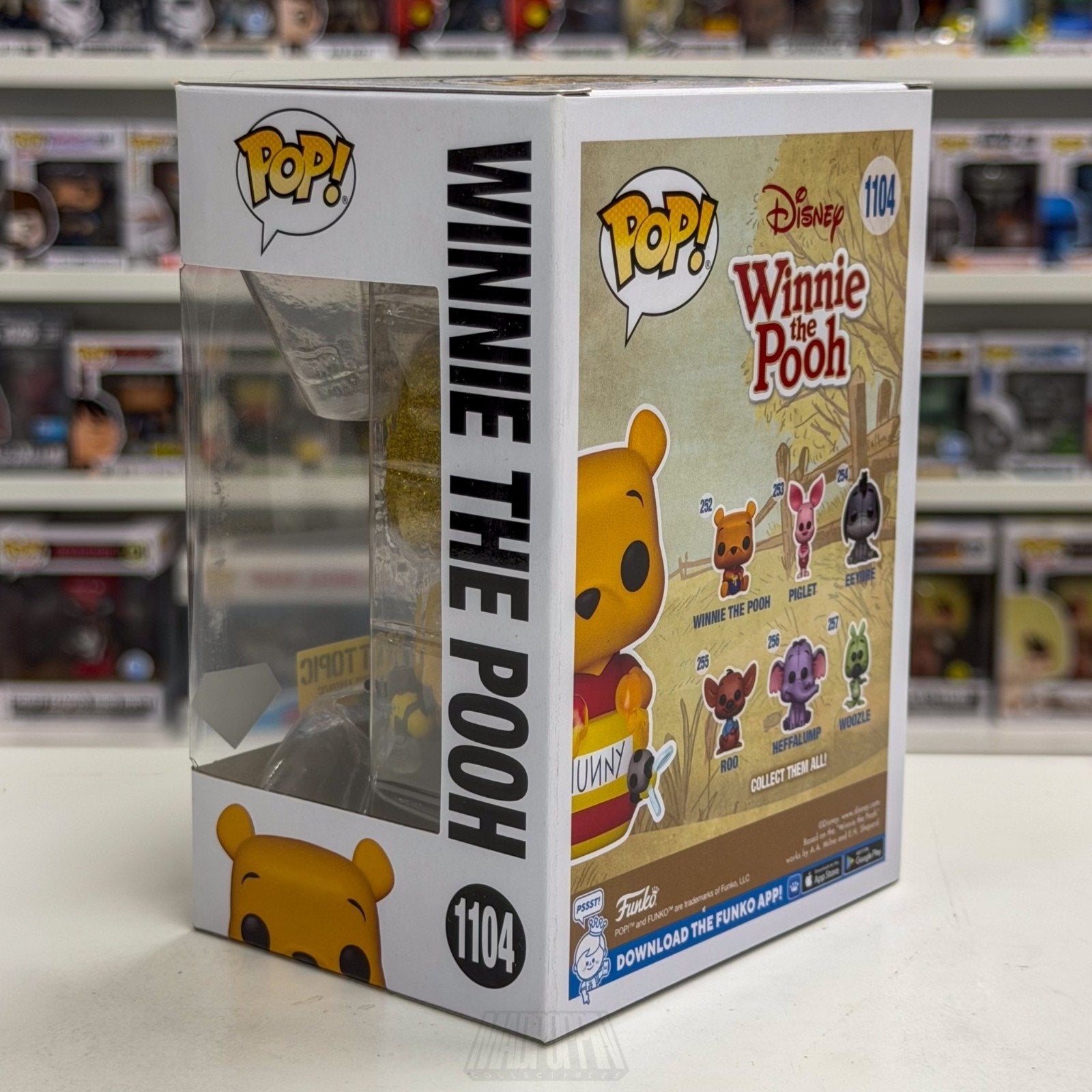 Funko Pop Disney Winnie the Pooh Hunny Diamond Hot Topic 1104 Bear Vinyl Figure