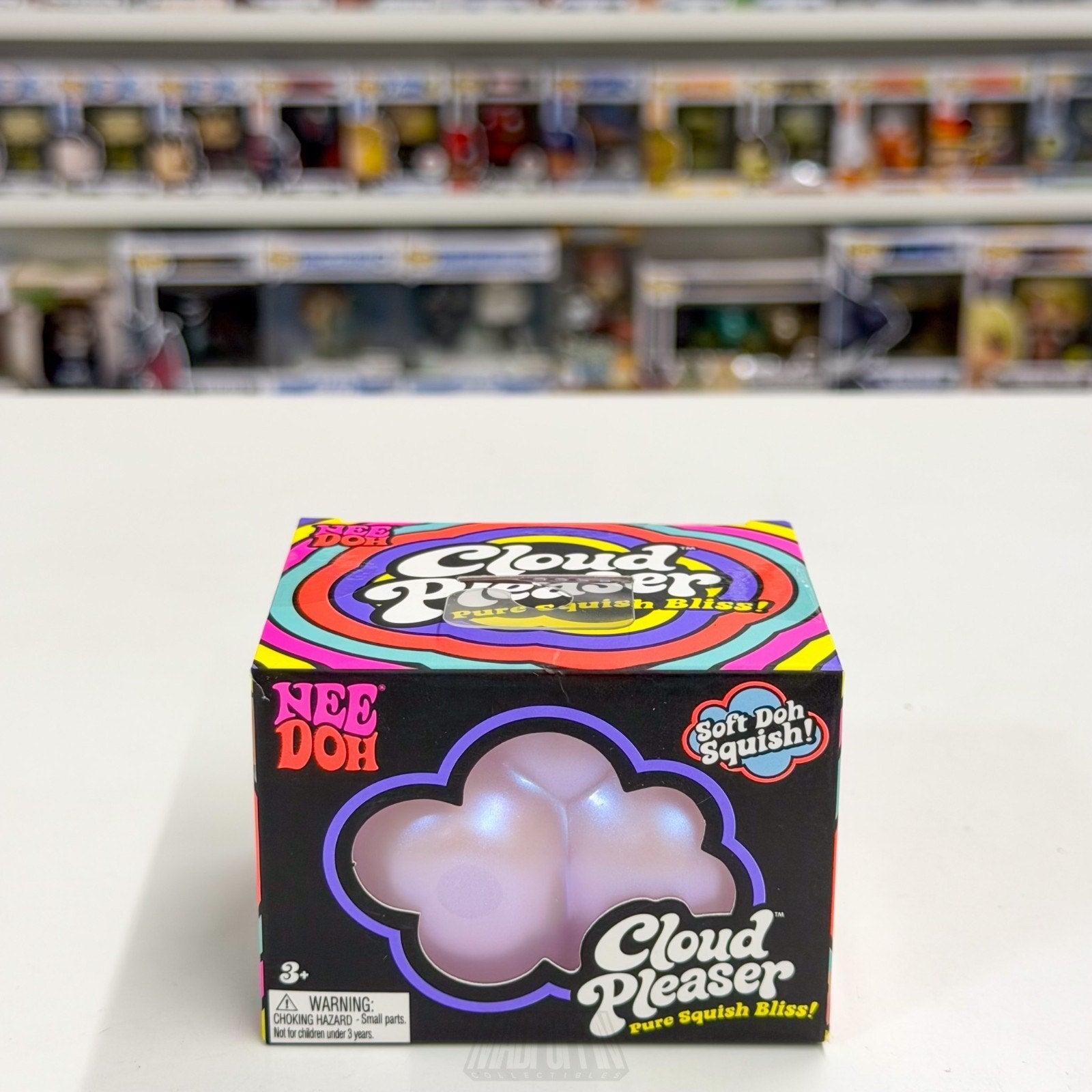 NeeDoh Cloud Pleaser Squishy Soft Squeeze Purple Shimmer Sensory Toy Schylling