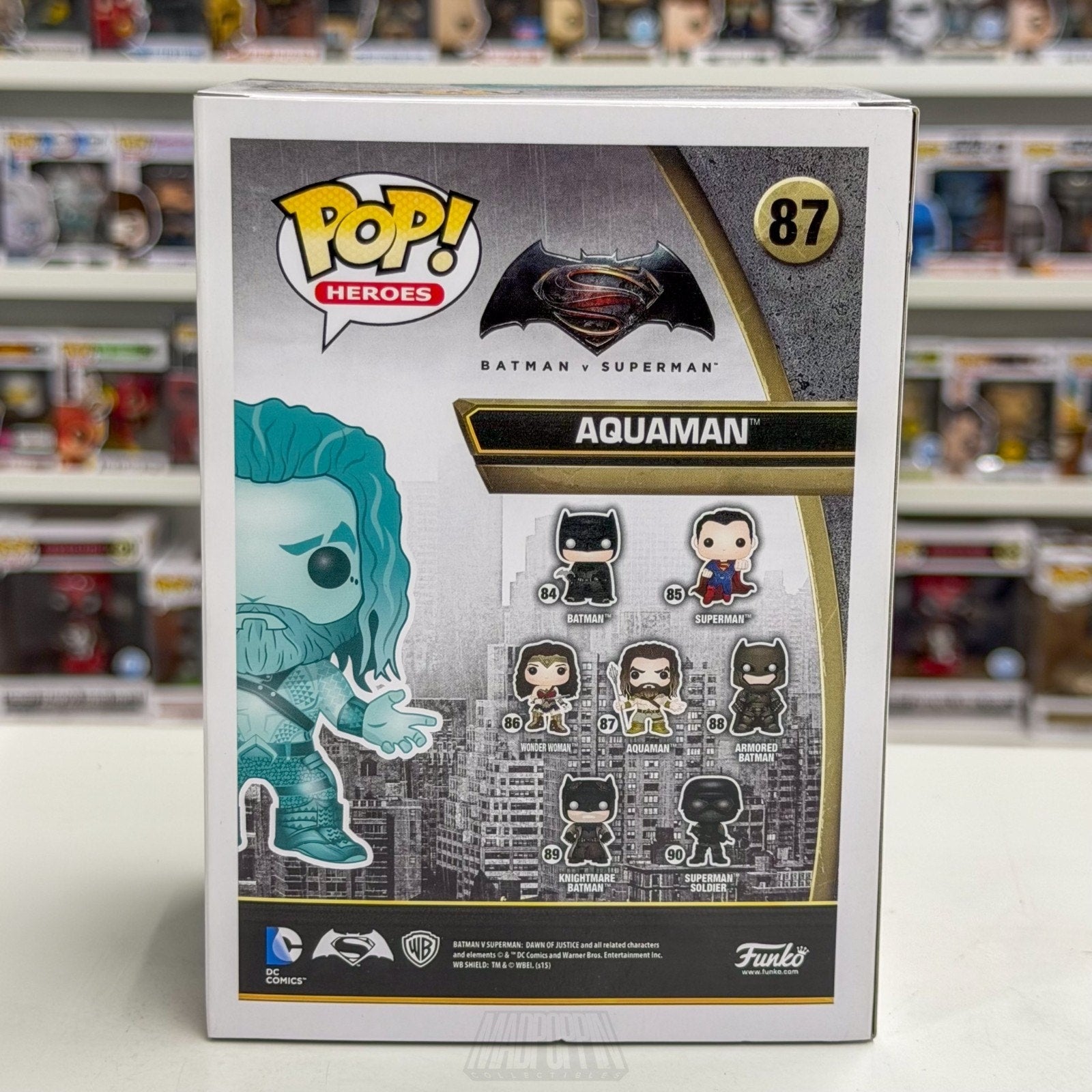 Funko Pop DC Heroes Batman v Superman Aquaman Ocean Hot Topic 87 Vinyl Figure