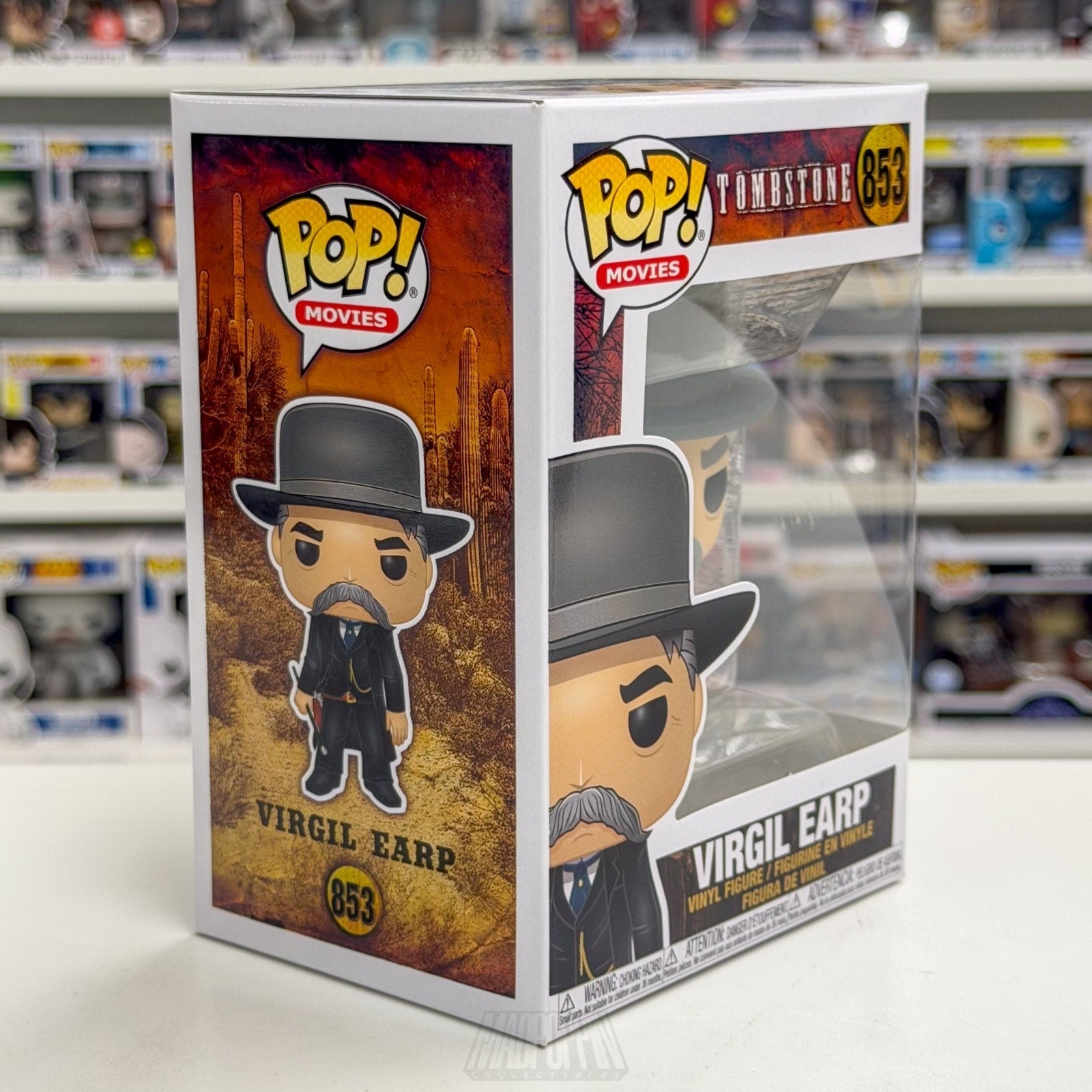 Funko Pop Movies Tombstone Virgil Earp 853 Western Cowboy Outlaws Vinyl Figure