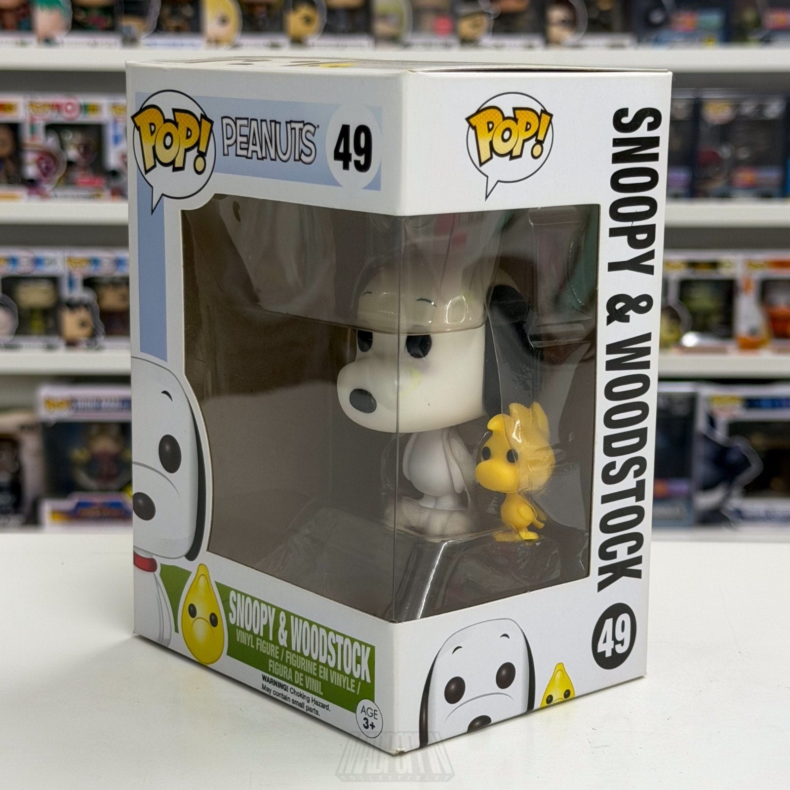 Funko Pop Peanuts Snoopy & Woodstock 49 Cartoon Comic Beagle Dog Vinyl Figure