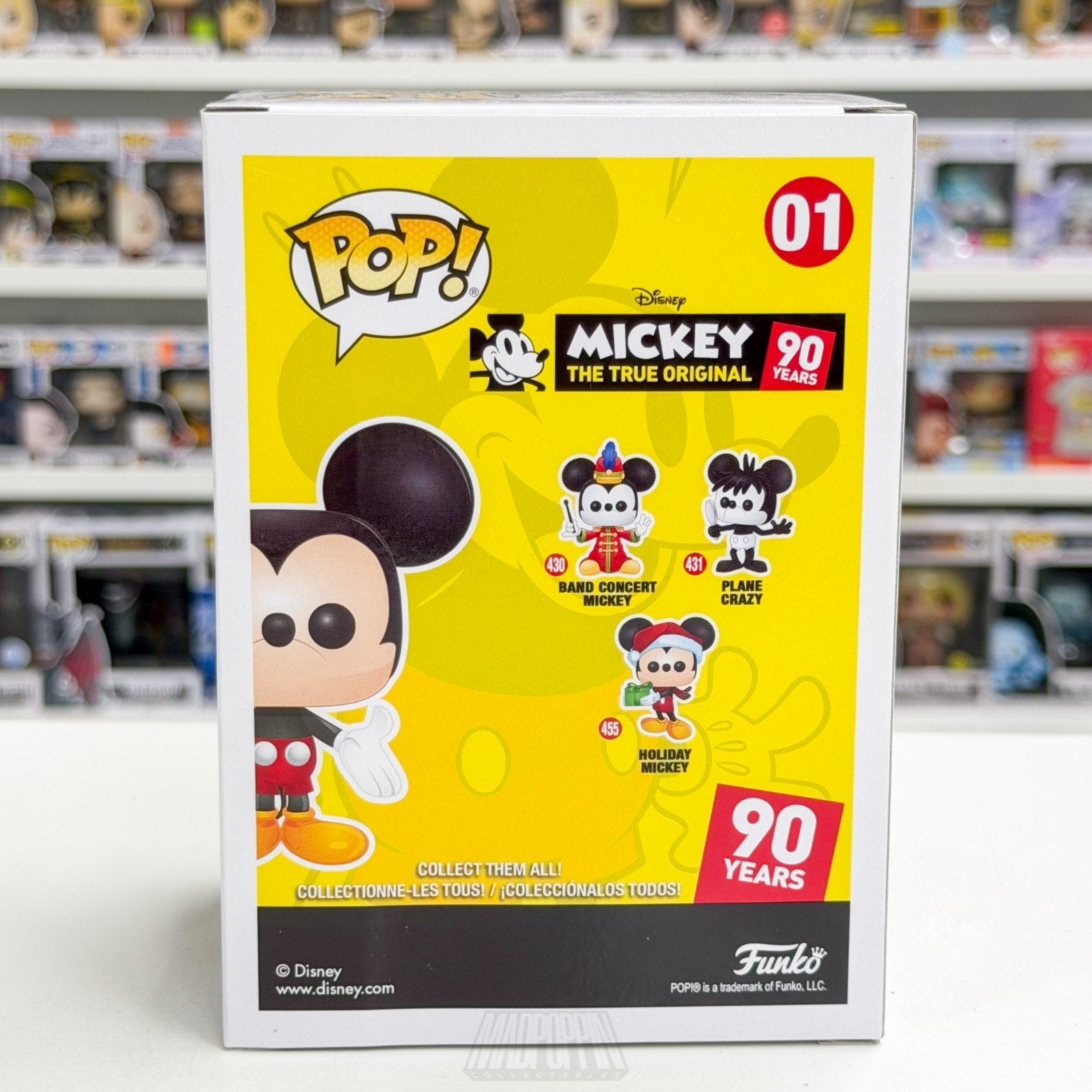 Funko Pop Disney Mickey Mouse True Original 90 Years Green Yellow 01 Toy Figure