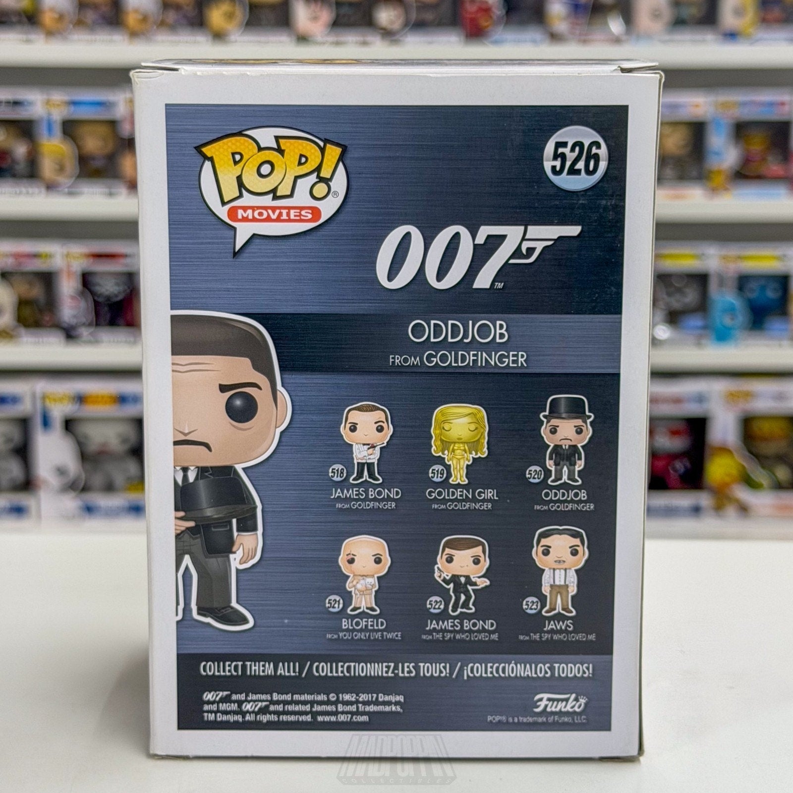 Funko Pop Movies 007 Oddjob Goldfinger Throwing Hat Target 526 Toy Vinyl Figure
