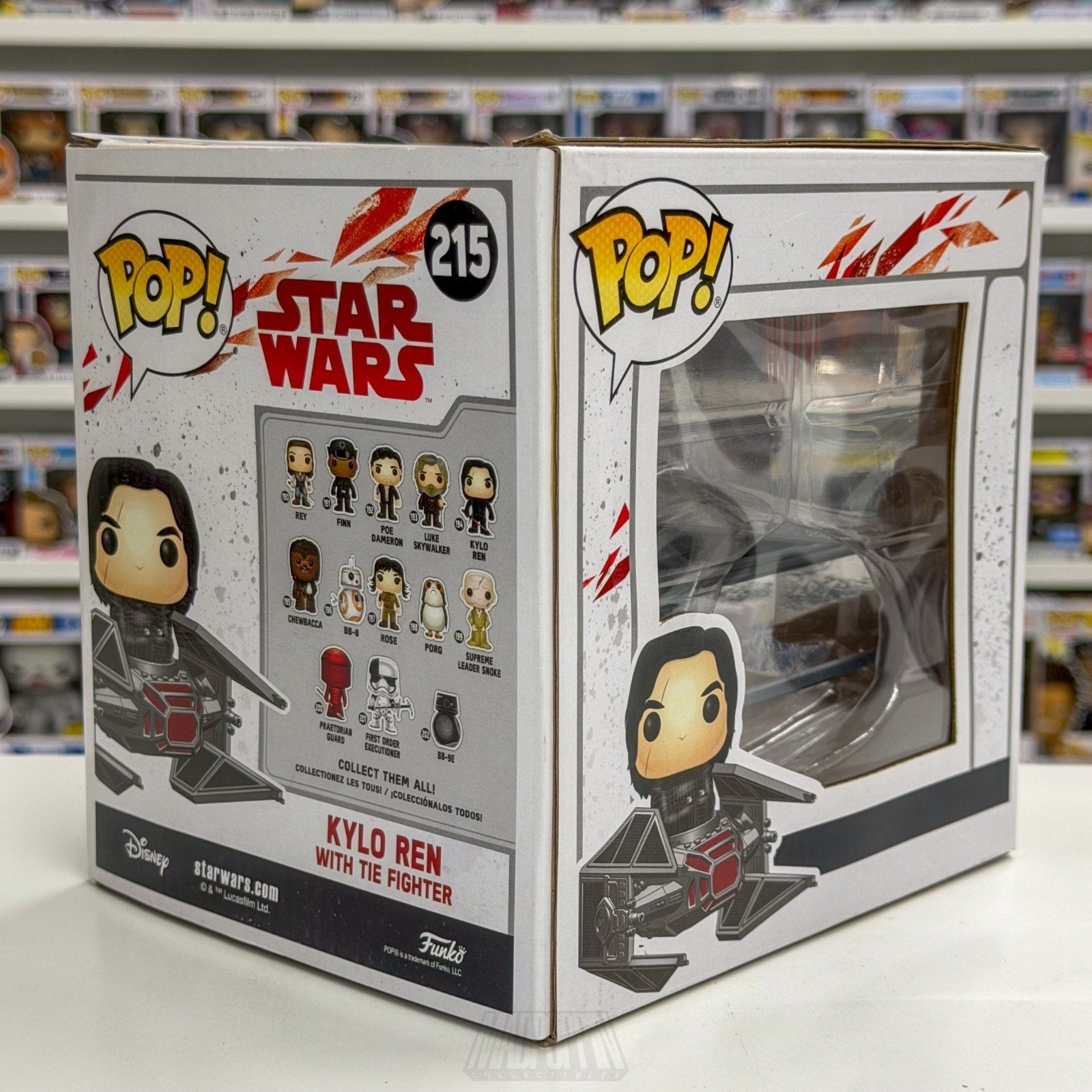 Funko Pop Star Wars Force Awakens Kylo Ren w/TIE Fighter 215 Sith Vinyl Figure