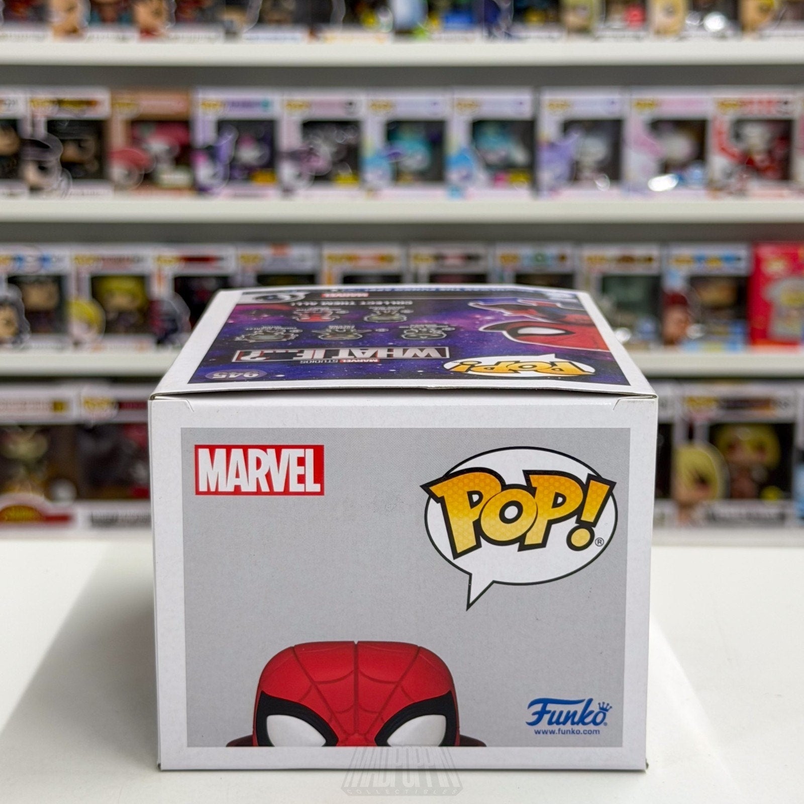 Funko Pop Marvel What If Zombie Hunter Spidey 945 MCU Spider-Man Vinyl Figure