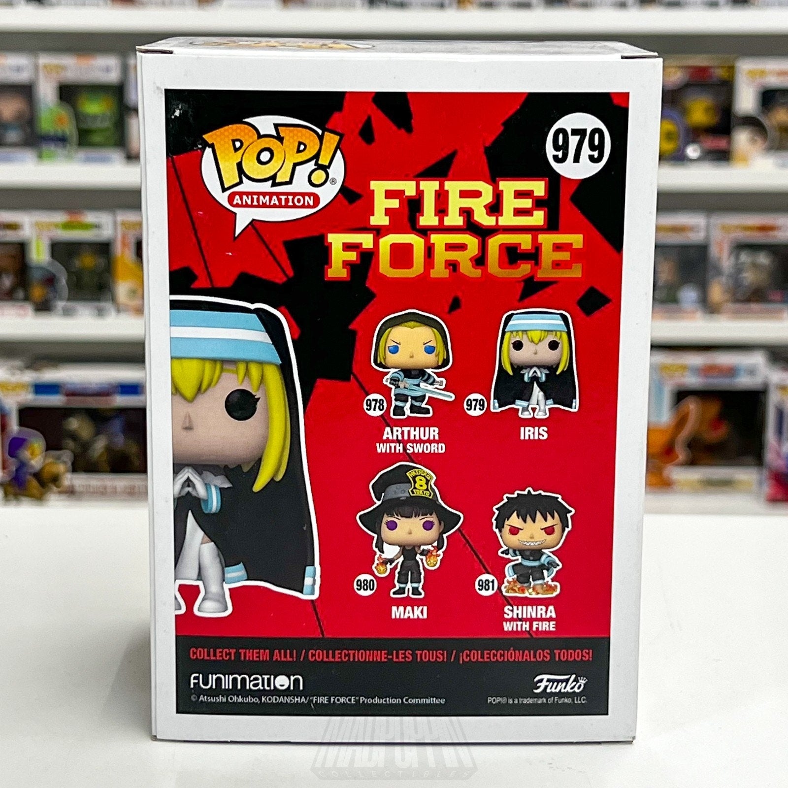 Funko Pop Anime Fire Force Sister Iris 979 Holy Japanese Manga Toy Vinyl Figure