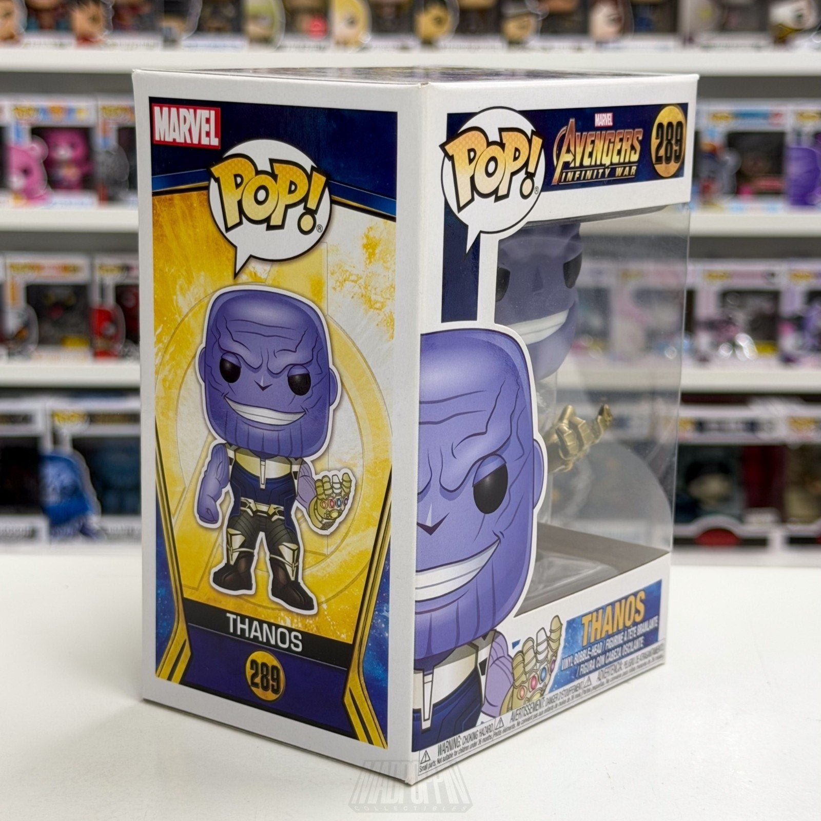 Funko Pop Marvel Avengers Infinity War Thanos w/Gauntlet 289 Titan Vinyl Figure