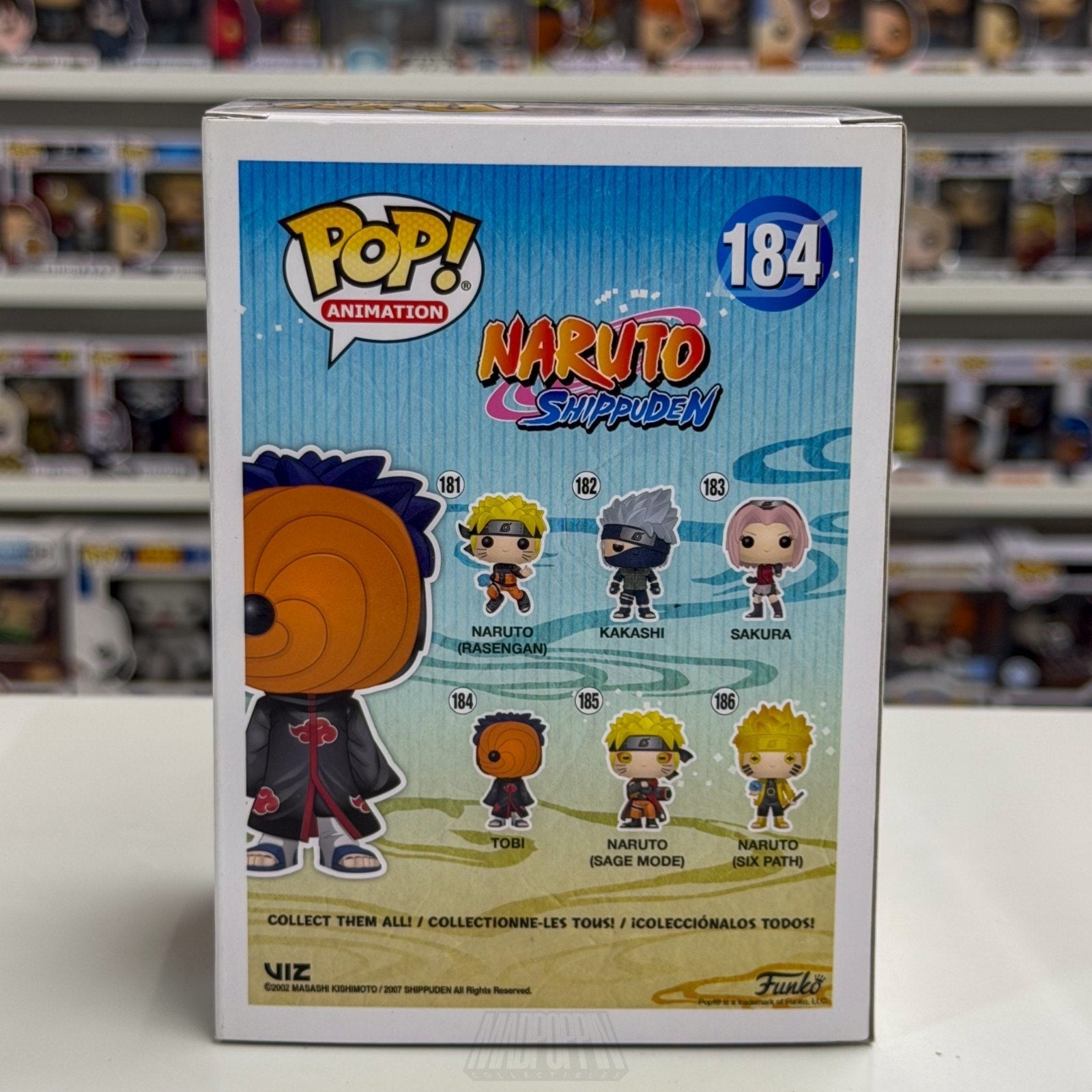 Funko Pop Anime Naruto Tobi Obito Uchiha 184 Japanese Manga Toy Vinyl Figure