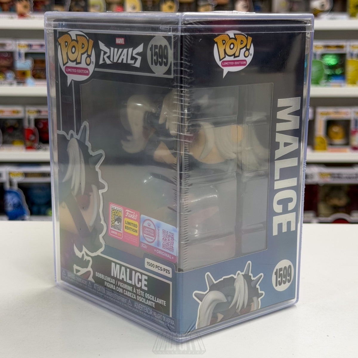 Funko Pop Marvel Rivals Malice 1599 SDCC 2026 Video Game OFFICIAL CON STICKER