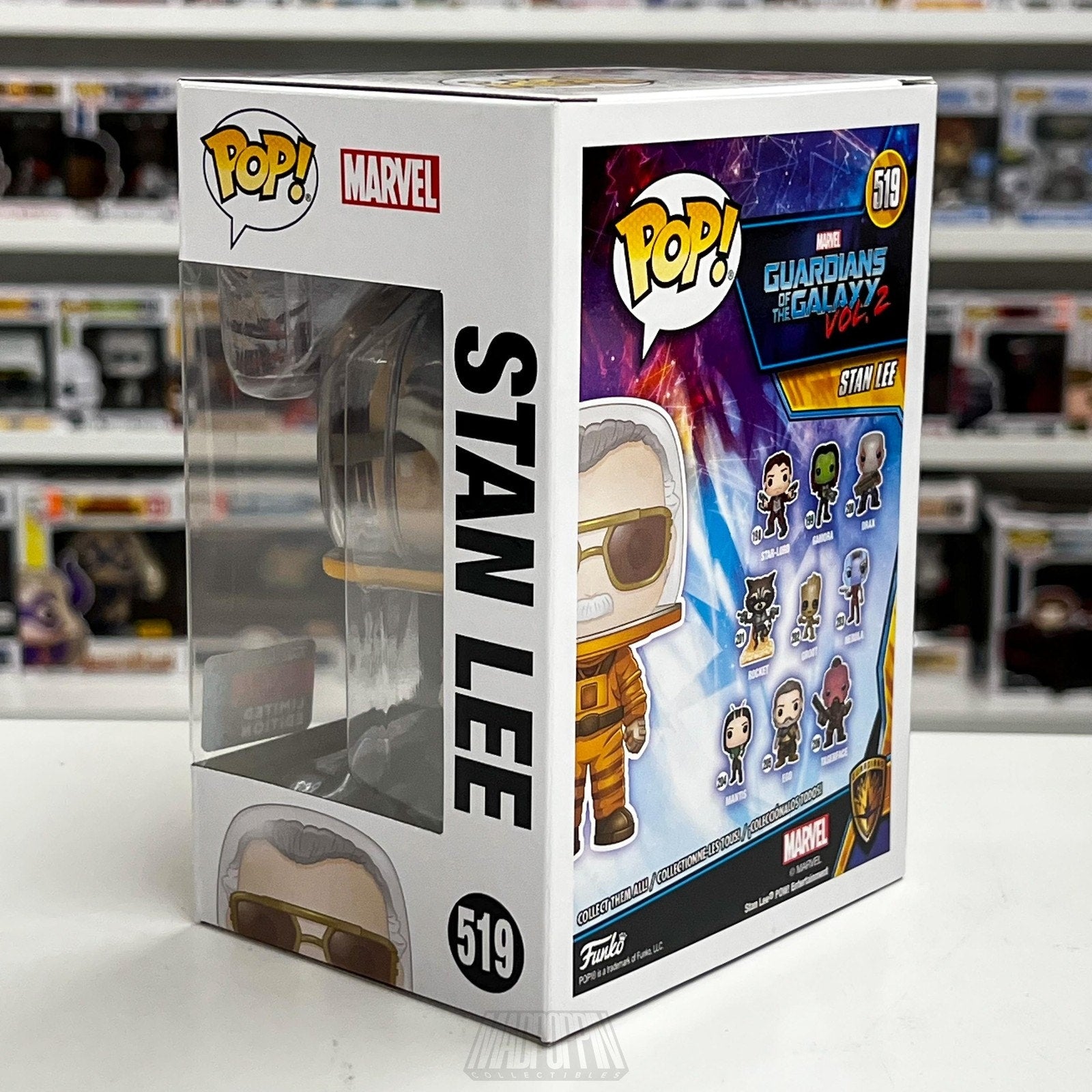 Funko Pop Marvel Guardians of the Galaxy Vol 2 Stan Lee NYCC 519 Vinyl Figure