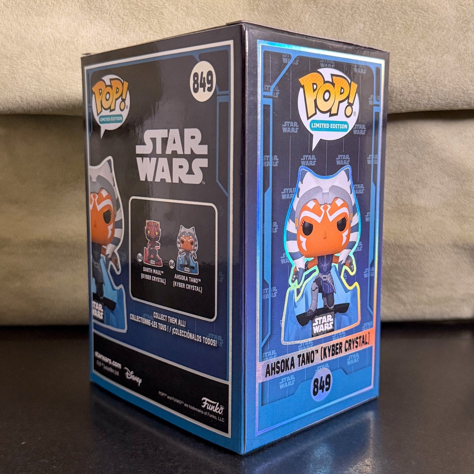 Funko Pop Star Wars Ahsoka Tano Kyber Crystal 849 SDCC 2026 LE 9500 Vinyl Figure