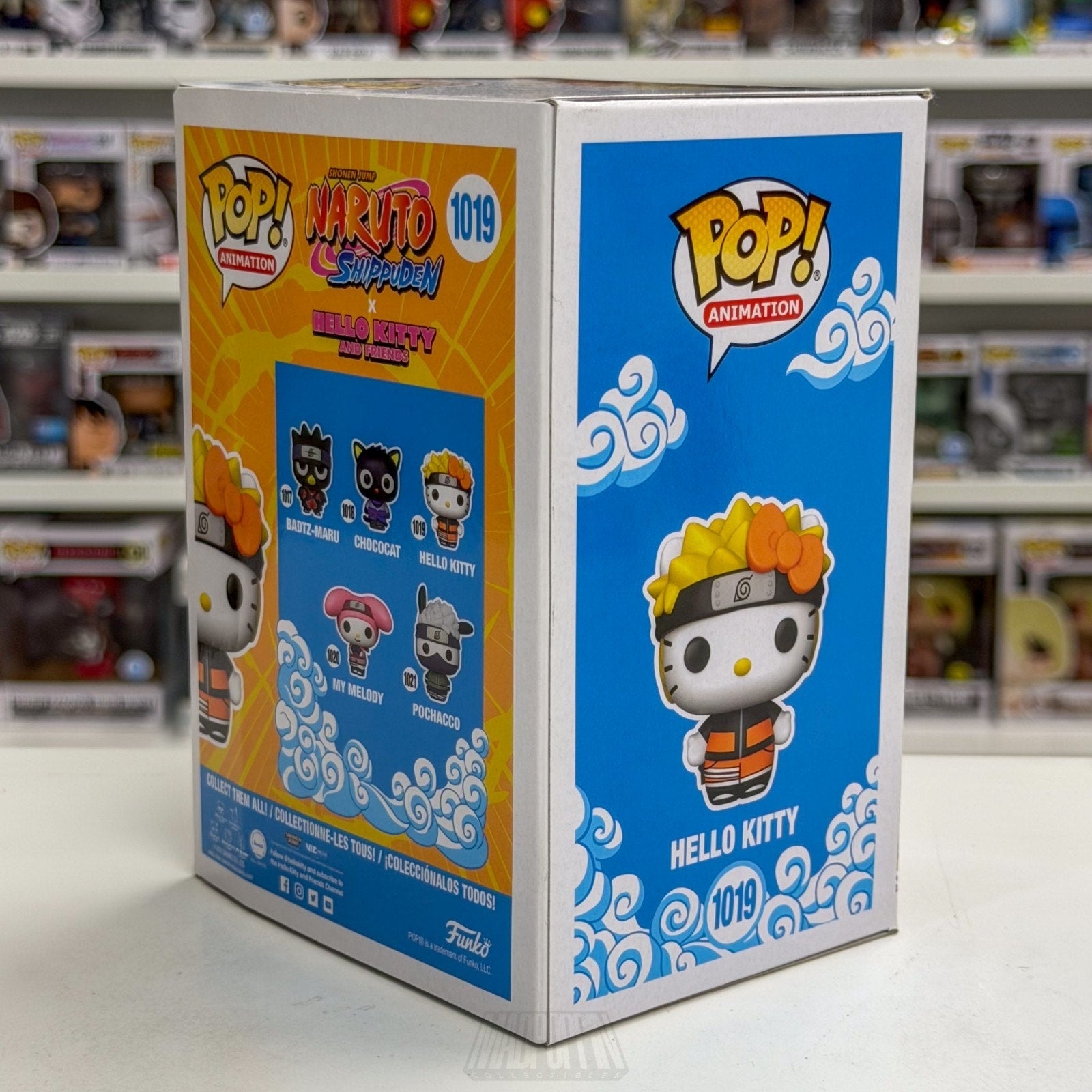 Funko Pop Anime Naruto x Hello Kitty 1019 Kawaii Cute Cat Japanese Vinyl Figure