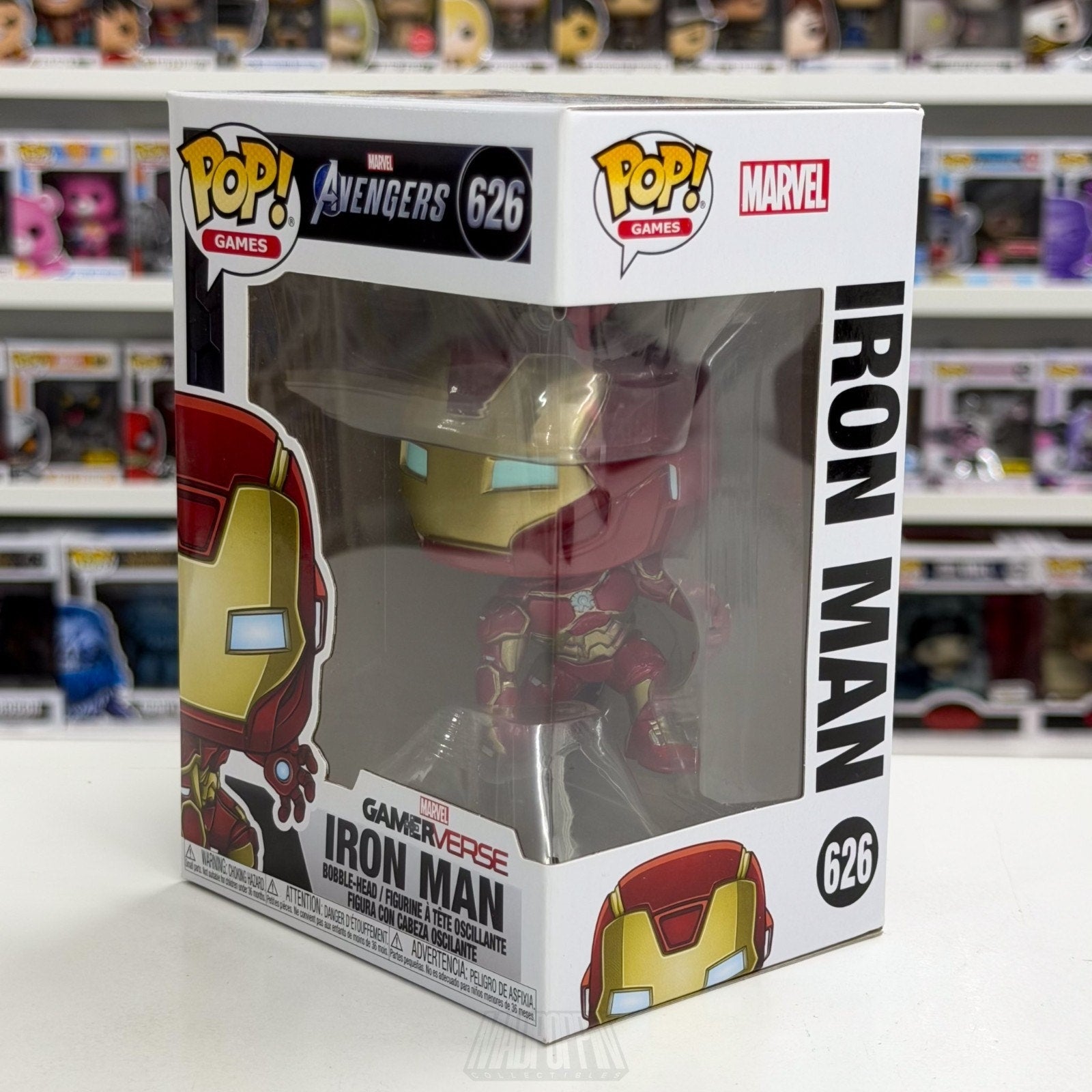 Funko Pop Marvel GamerVerse Avengers Iron Man 626 Tony Stark Toy Vinyl Figure