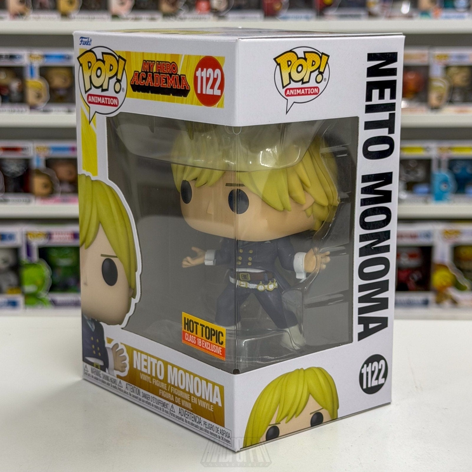 Funko Pop Anime My Hero Academia Neito Monoma Hot Topic 1122 Manga Vinyl Figure