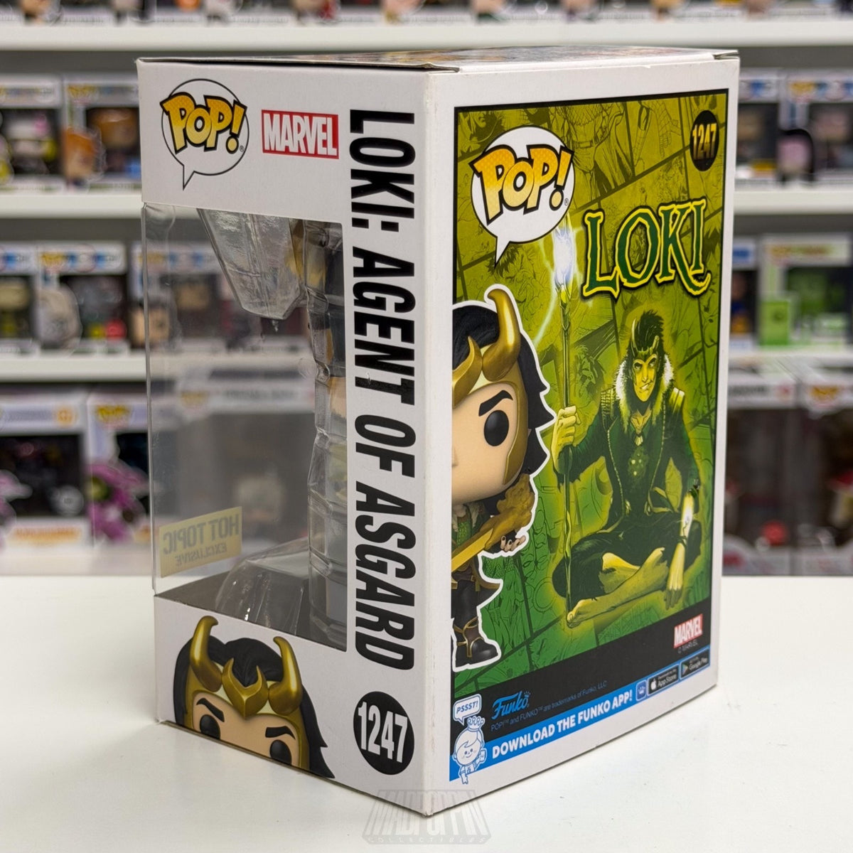Funko Pop Marvel Loki Agent of Asgard Hot Topic 1247 Comic Book Toy Vinyl Figure