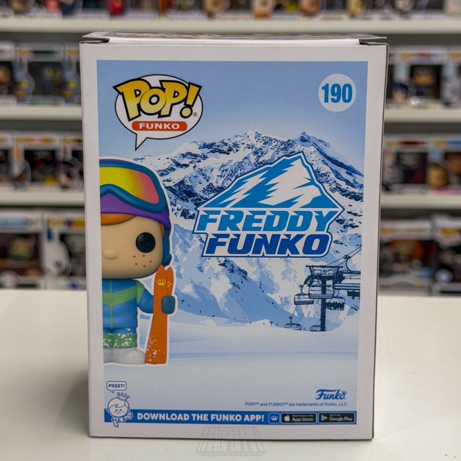 Funko Pop Skiing Freddy Funko.com Exclusive 190 Snow Winter Toy Vinyl Figure