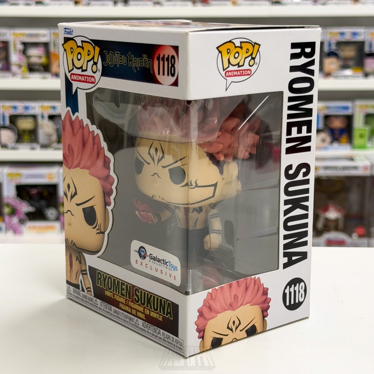 Funko Pop Anime Jujusu Kaisen Ryomen Sukuna Galactic Toys 1118 Vinyl Figure