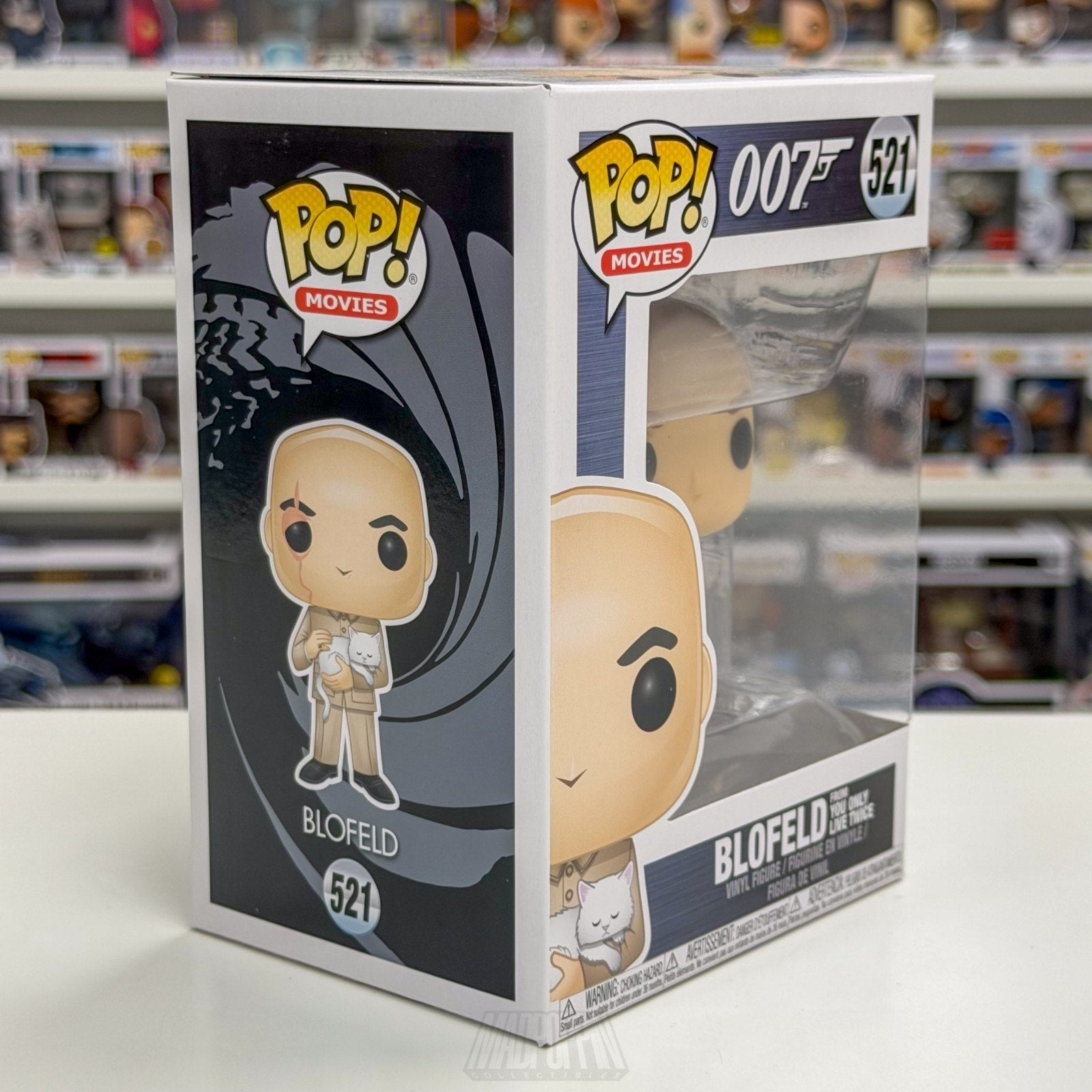 Funko Pop Movies 007 You Only Live Twice Blofeld w/Cat 521 Vaulted Vinyl Figure