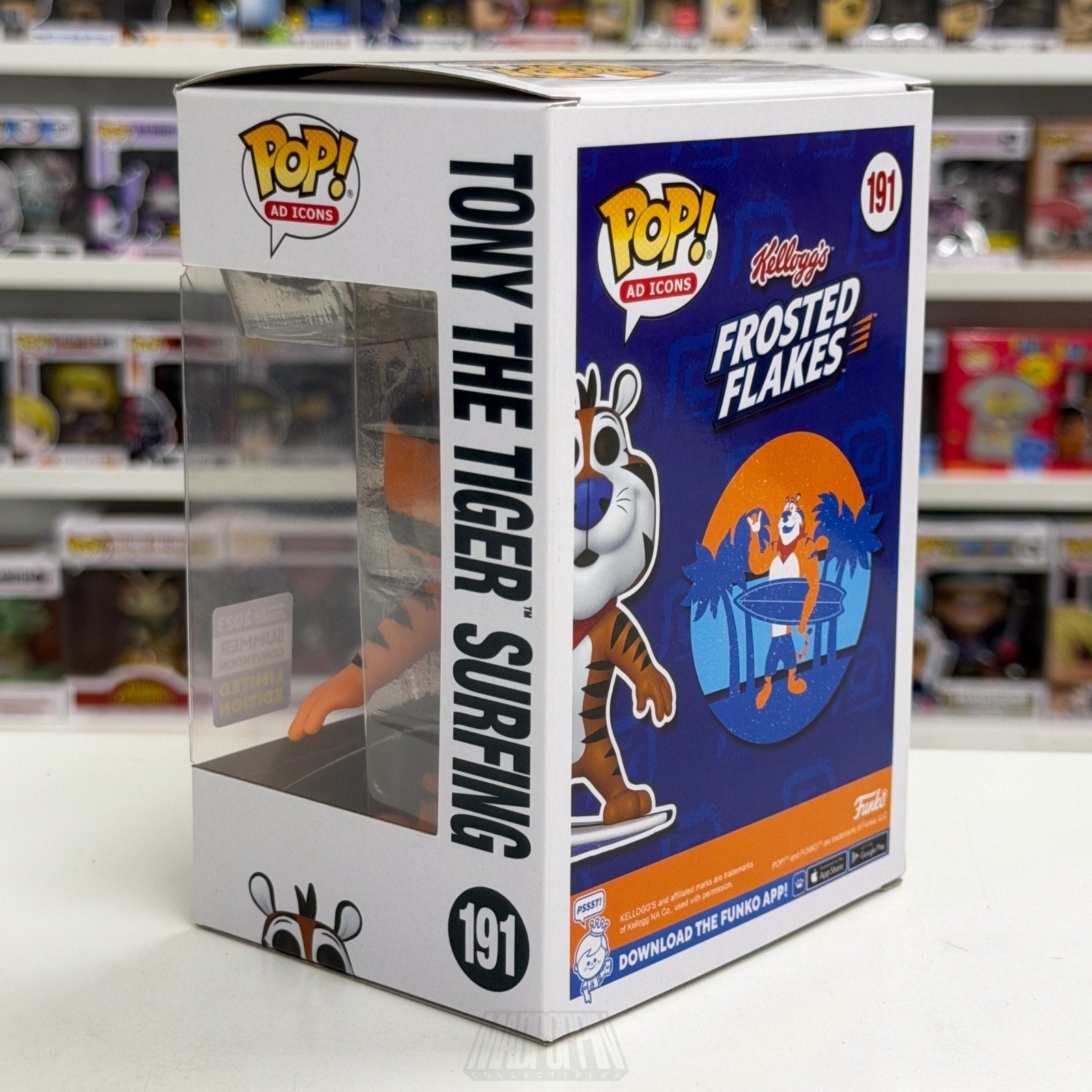 Funko Pop Ad Icons Frosted Flakes Tony the Tiger Surfing SDCC 191 Vinyl Figure