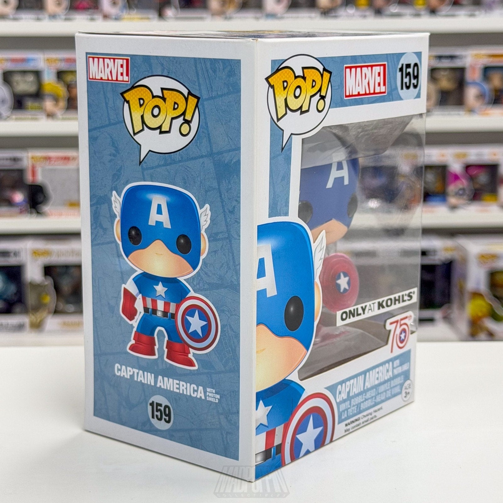 Funko Pop Marvel Captain America with Photon Sheild Kohl's 159 Toy Vinyl Figure