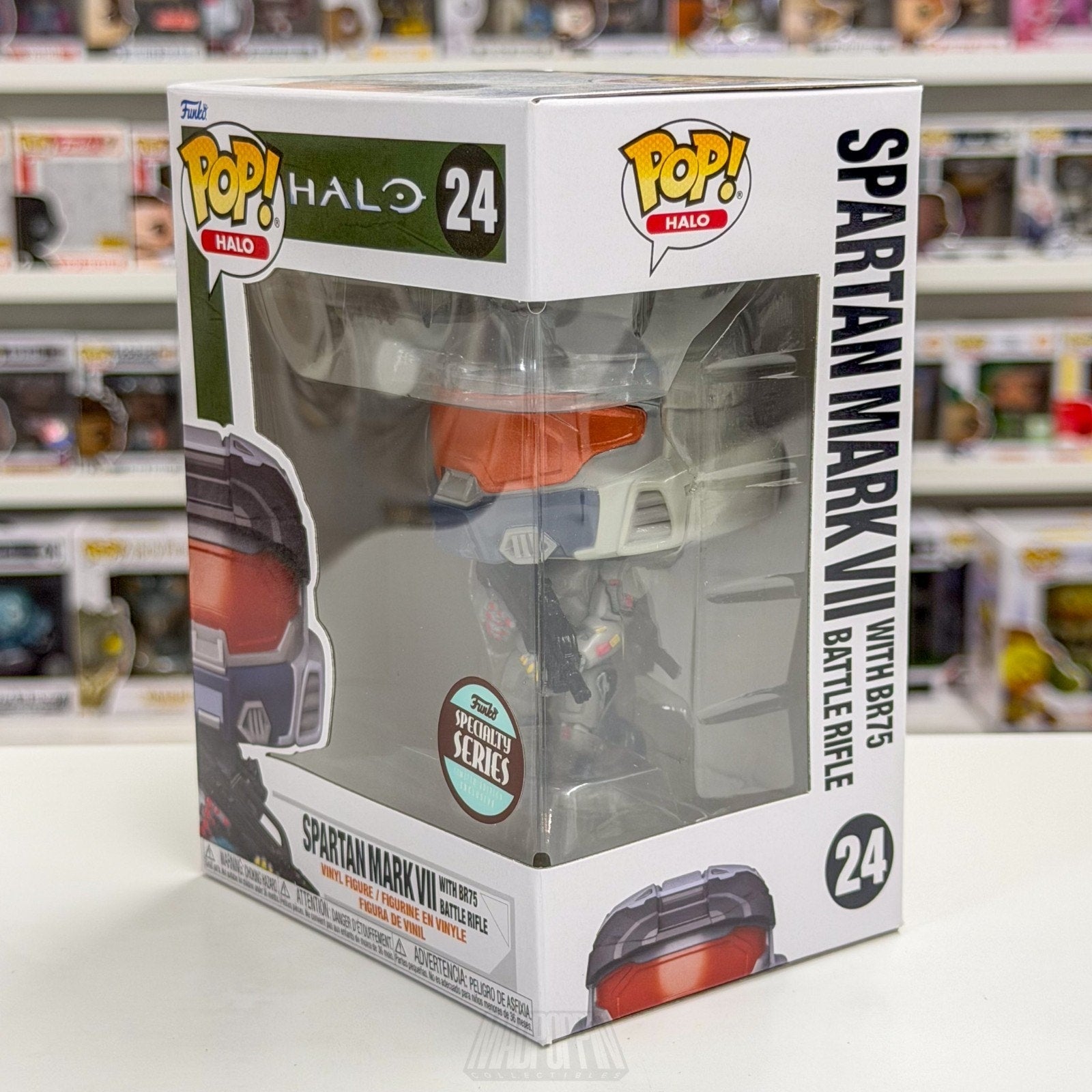 Funko Pop Halo Spartan Mark VII BR75 Battle Rifle Specialty Series 24 Toy Figure
