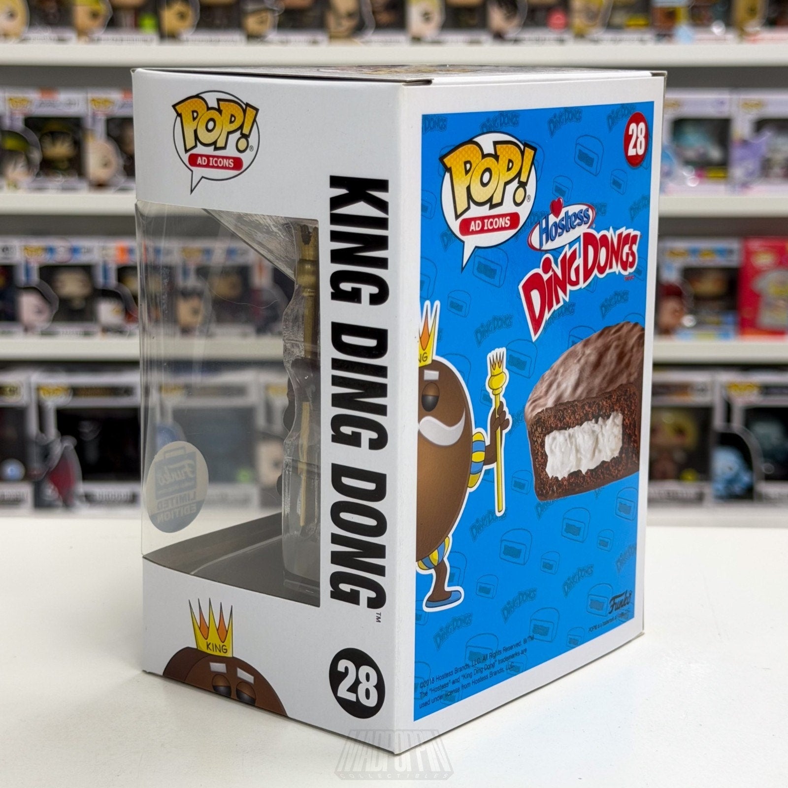 Funko Pop Ad Icons Hostess King Ding Dong Excl 28 Mascot Chocolate Vinyl Figure