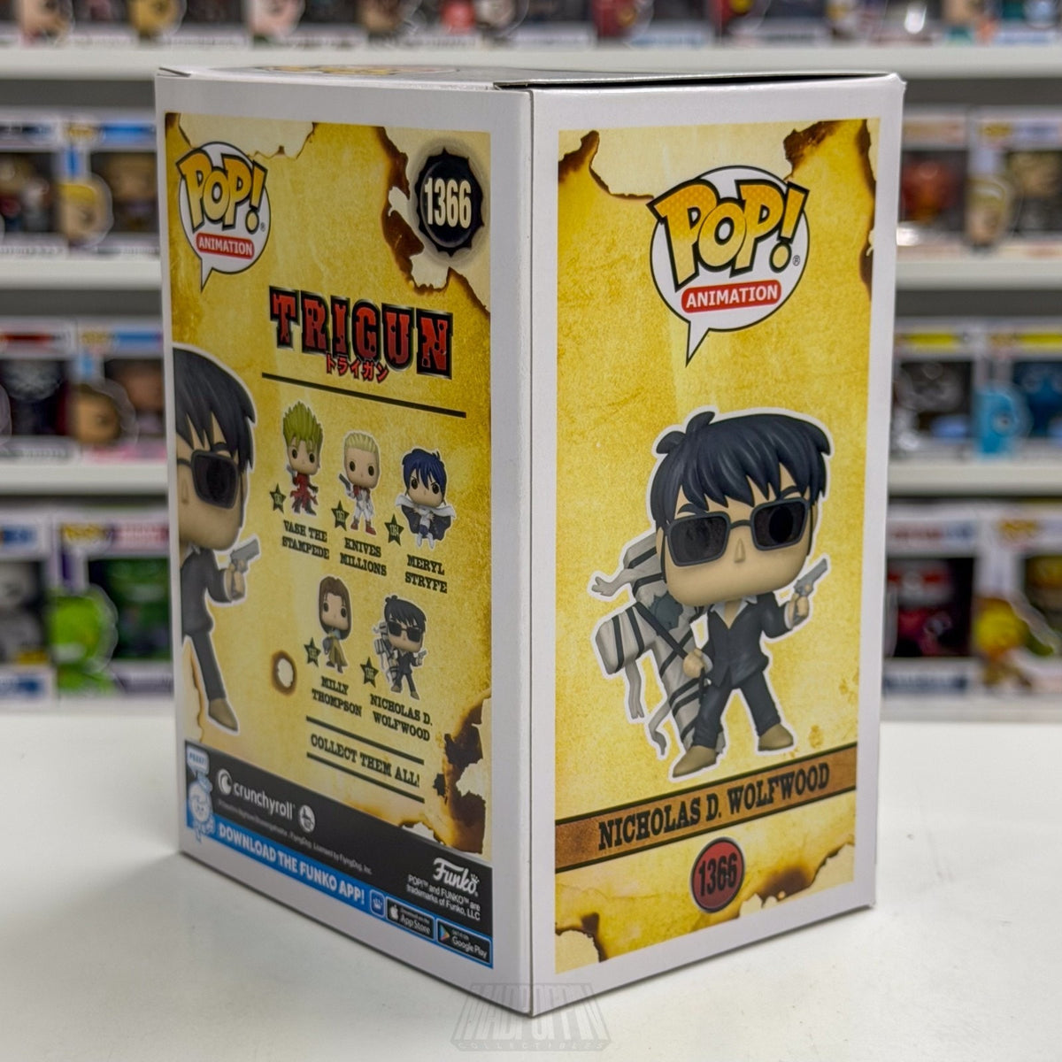 Funko Pop Anime Trigun Nicholas D Wolfwood 1366 Japanese Manga Toy Vinyl Figure