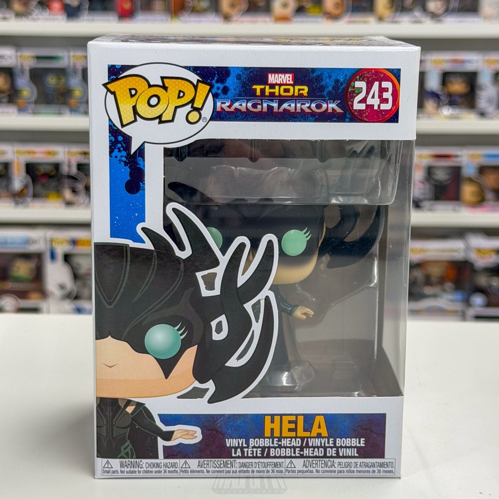 Funko Pop Marvel Thor Ragnarok Hela 243 Asgard Goddess of Death Toy Vinyl Figure