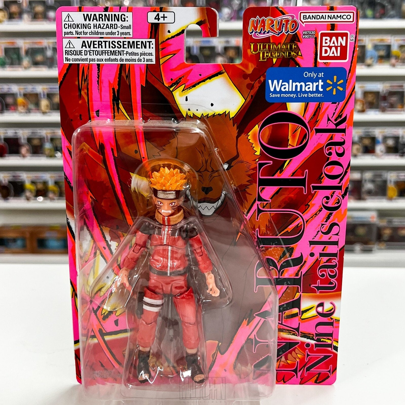 Bandai Namco Ultimate Legends Naruto Nine Tails Cloak Walmart Exclusive Figure
