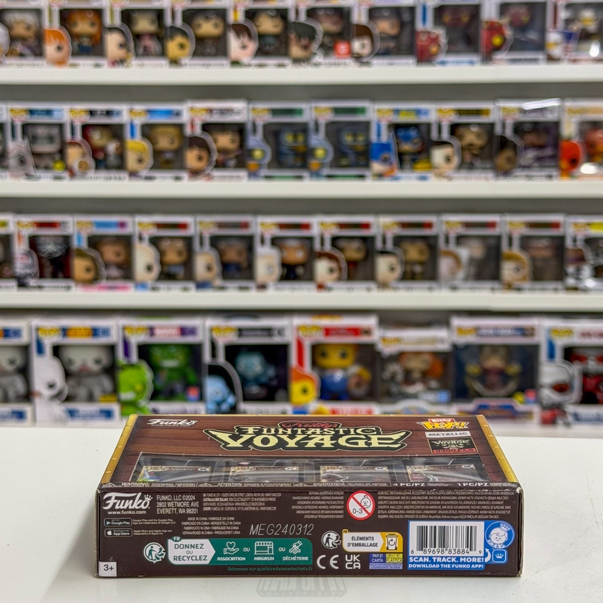 Funko Pop Bitty Fundays Funtastic Voyage Metallic 4 Pack Show Edition Toy Figure