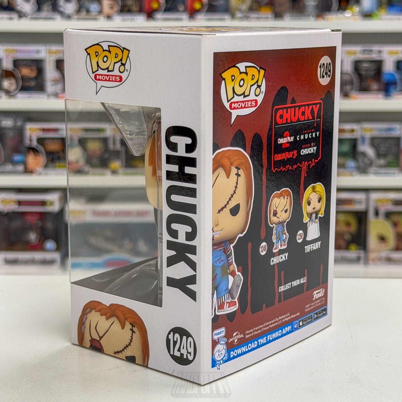 Funko Pop Movies Bride of Chucky Axe 1249 Good Guy Doll Horror Toy Vinyl Figure