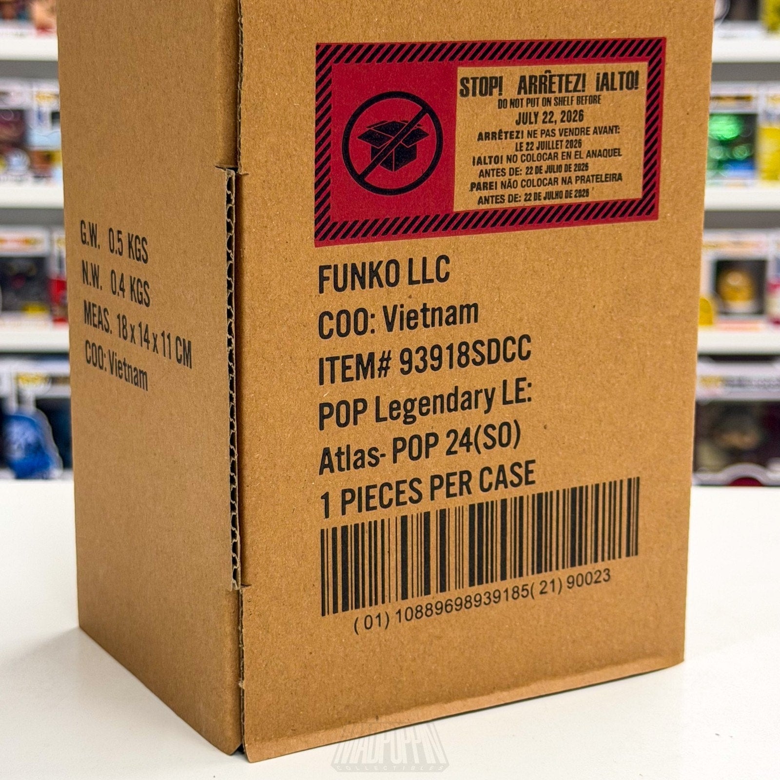 Funko Pop Comics Tariq Geiger Glow 59 LE 1000 PCS SDCC 2026 Toy CON STICKER