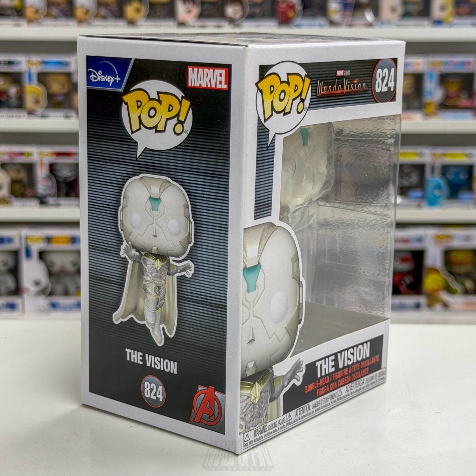 Funko Pop Marvel Wandavision The Vision White 824 Synthezoid Toy Vinyl Figure