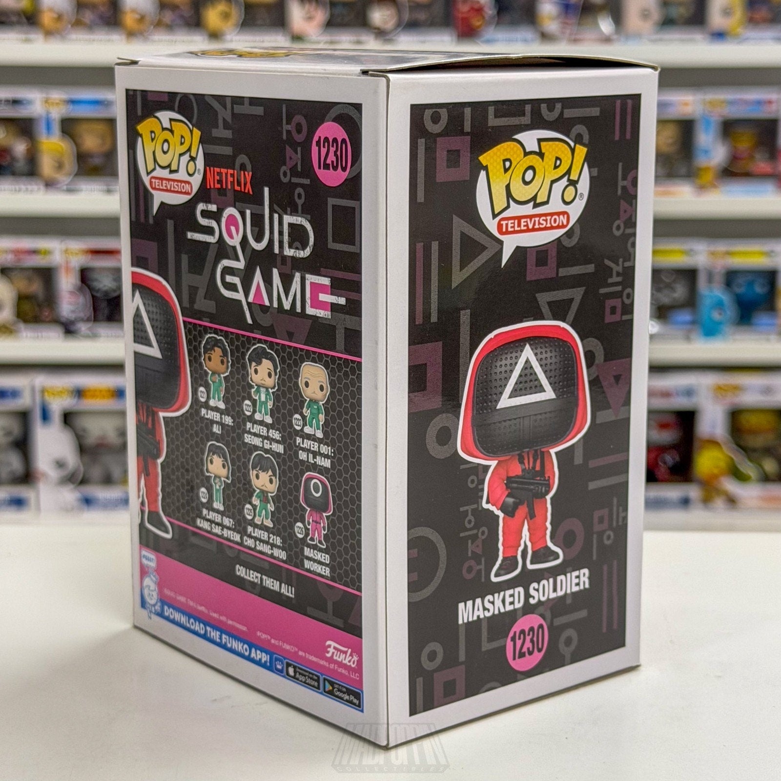 Funko Pop TV Netflix Squid Game Masked Soldier Machine Gun 1230 Toy Vinyl Figure