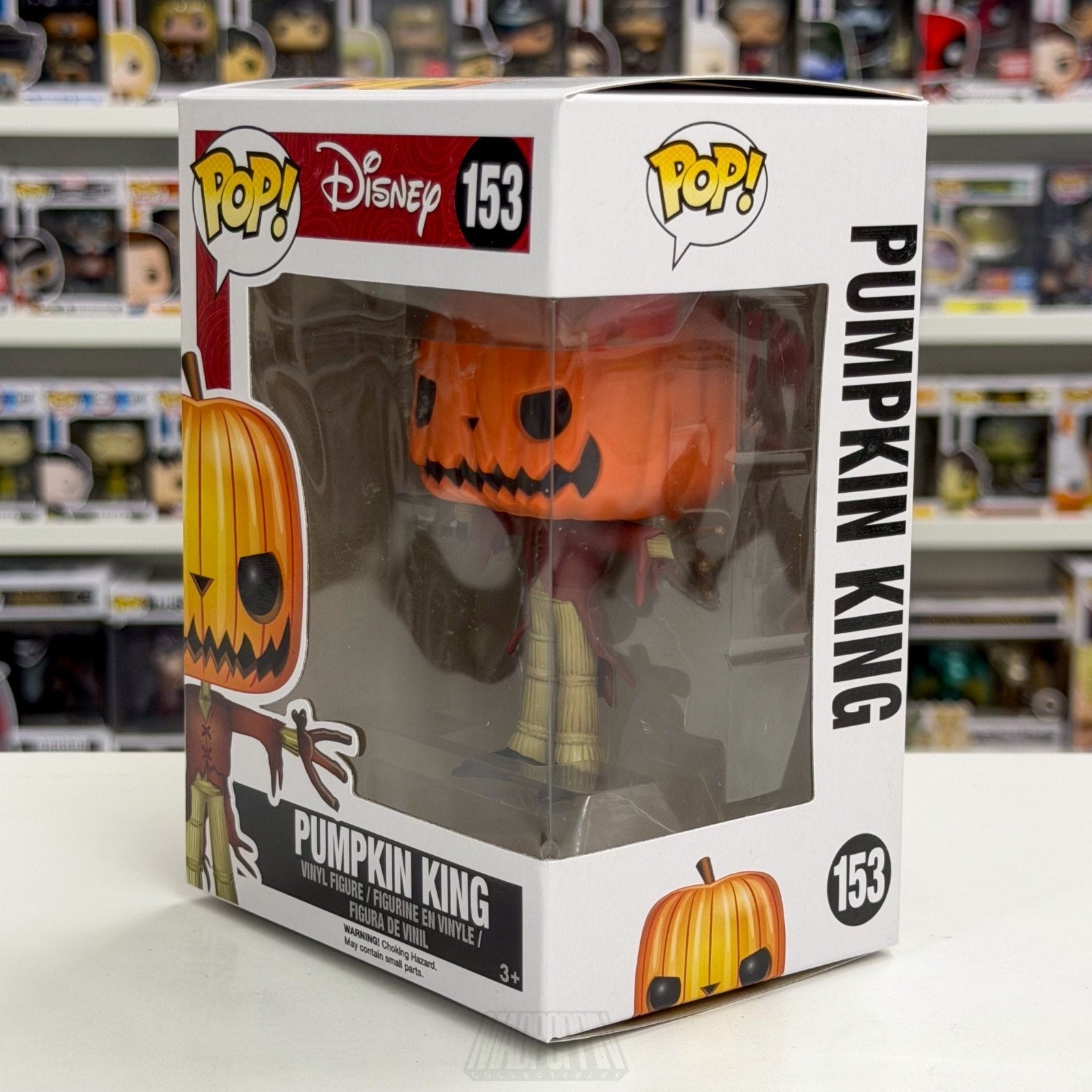 Funko Pop Disney Nightmare Before Christmas Pumpkin King 153 Halloween Figure