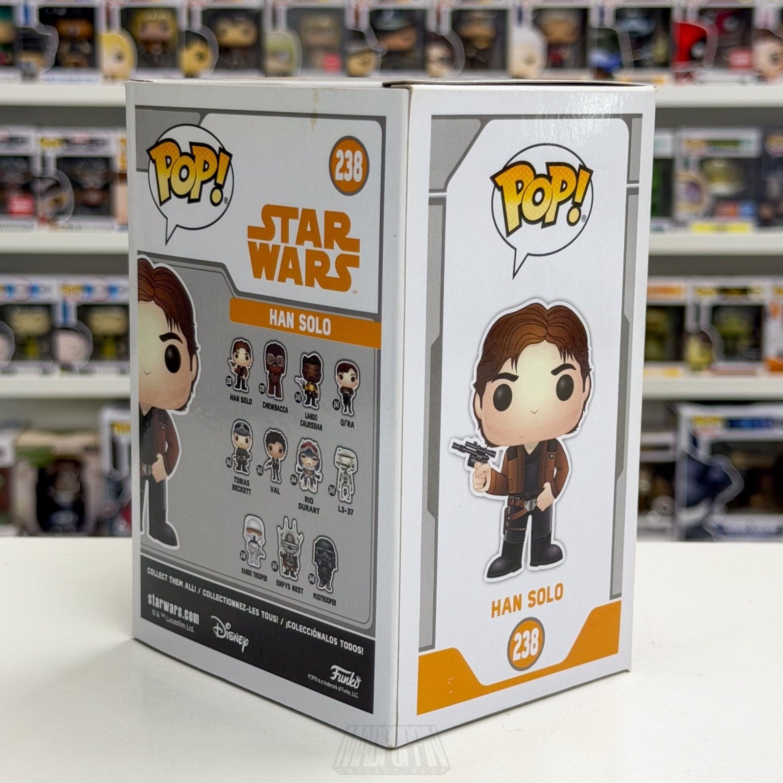 Funko Pop Star Wars Han Solo 238 Origin Story Pilot Smuggler Toy Vinyl Figure