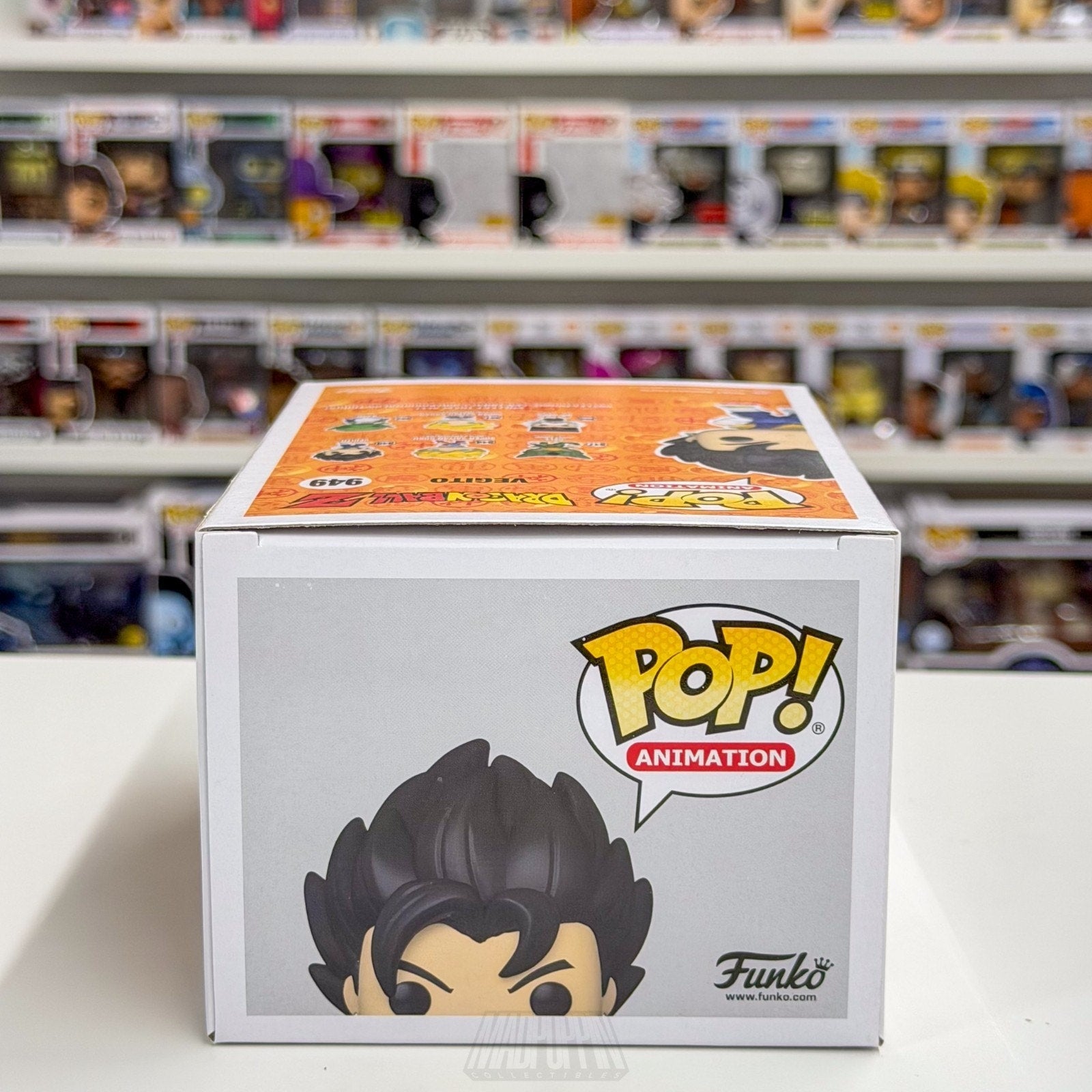 Funko Pop Anime Dragon Ball Z Vegito Metallic GameStop 949 Manga Vinyl Figure