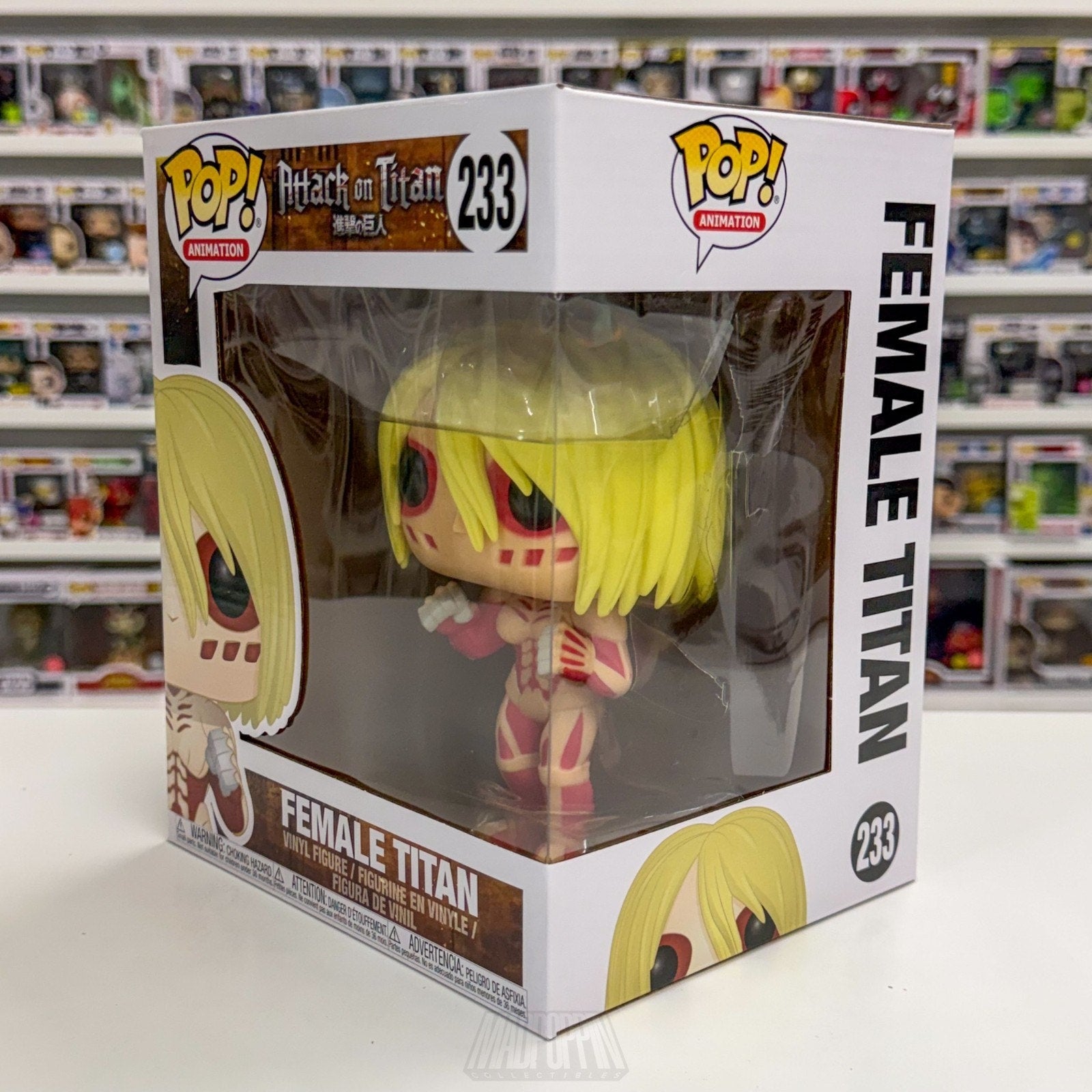 Funko Pop Anime Attack on Titan Female Titan 6" 233 Japanese Manga Vinyl Figure