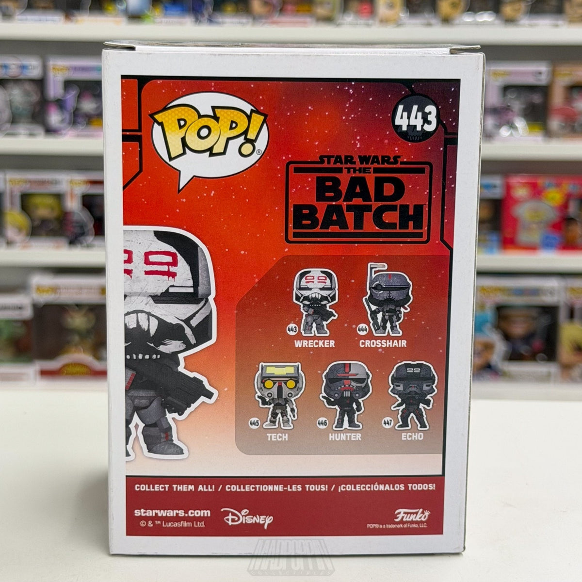 Funko Pop Star Wars The Bad Batch Wrecker 443 Clone Animated Sci-Fi Vinyl Figure