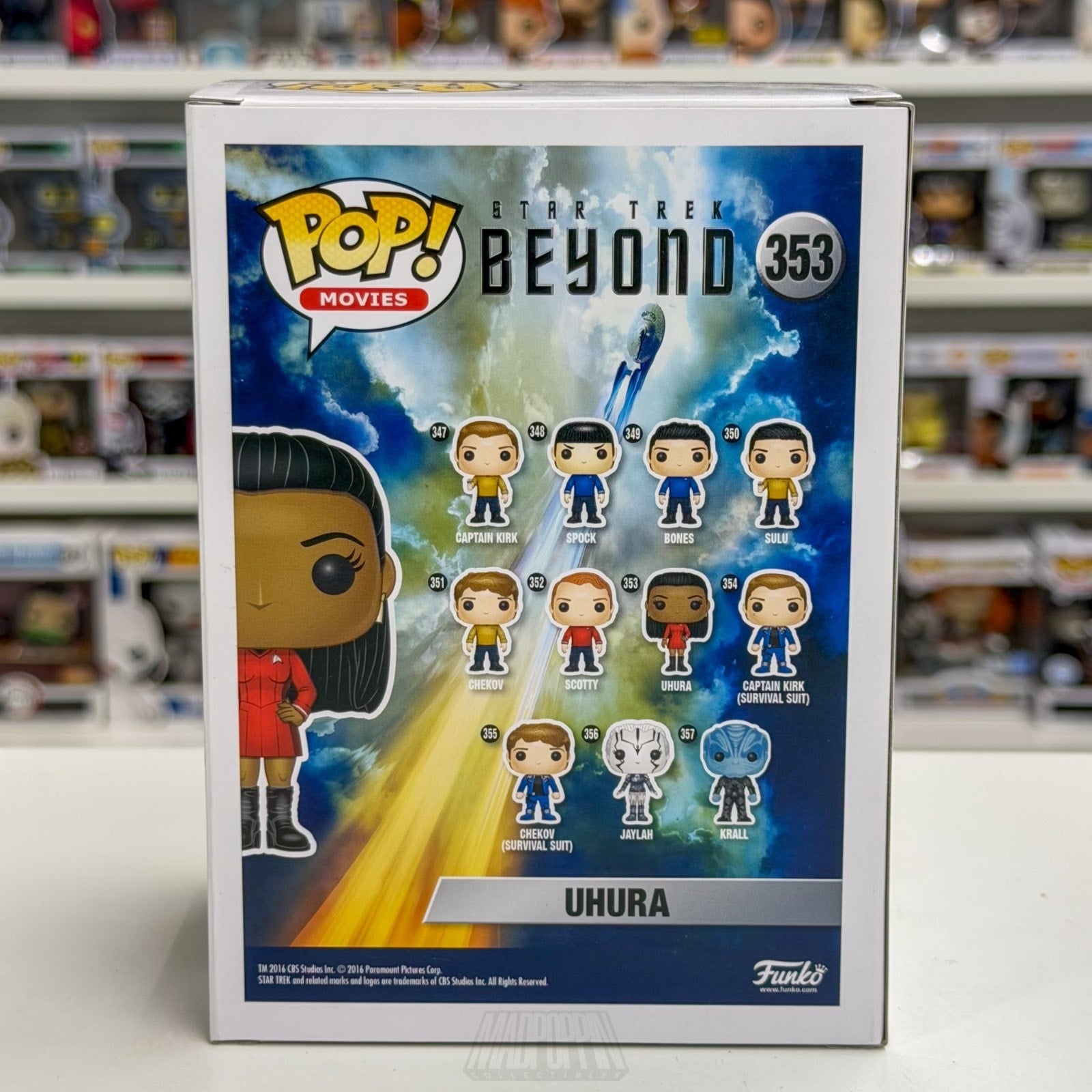 Funko Pop Movies Star Trek Beyond Lieutenant Nyota Uhura 353 USS Enterprise Fig