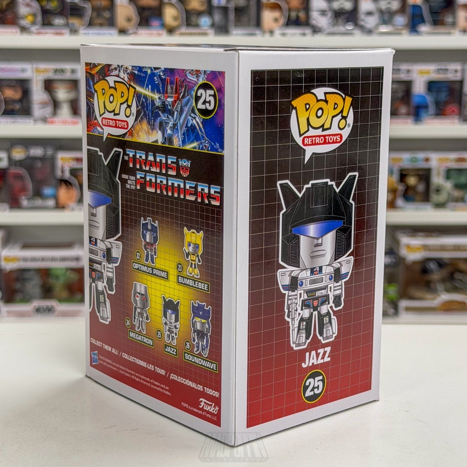 Funko Pop Retro Toys Transformers Jazz 25 Autobot Japan Robot Alien Vinyl Figure