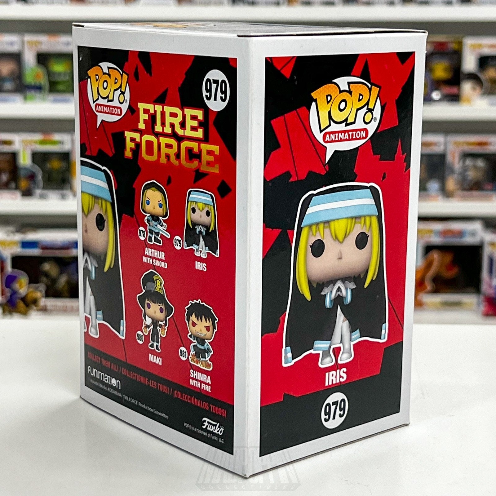 Funko Pop Anime Fire Force Sister Iris 979 Holy Japanese Manga Toy Vinyl Figure